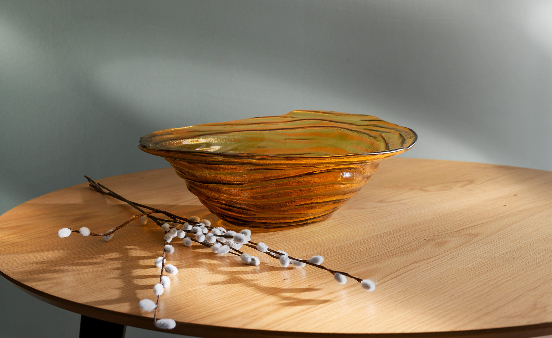 Dekorativna zdjela Tornado 48cm narančasta