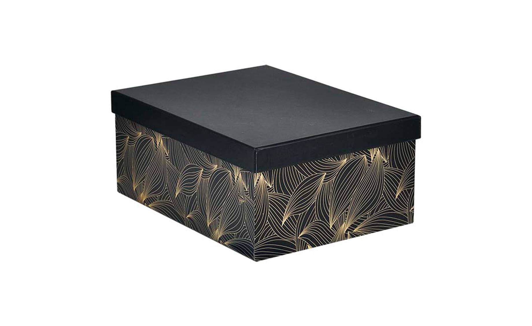 Poklon kutija Golden 30x23x13 cm kvadratna crna