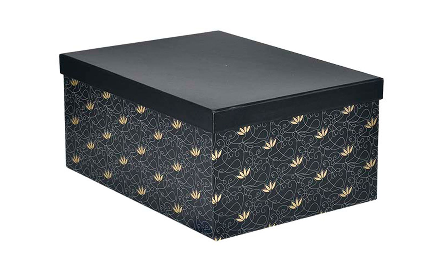 Poklon kutija Golden 35x26x16 cm kvadratna crna