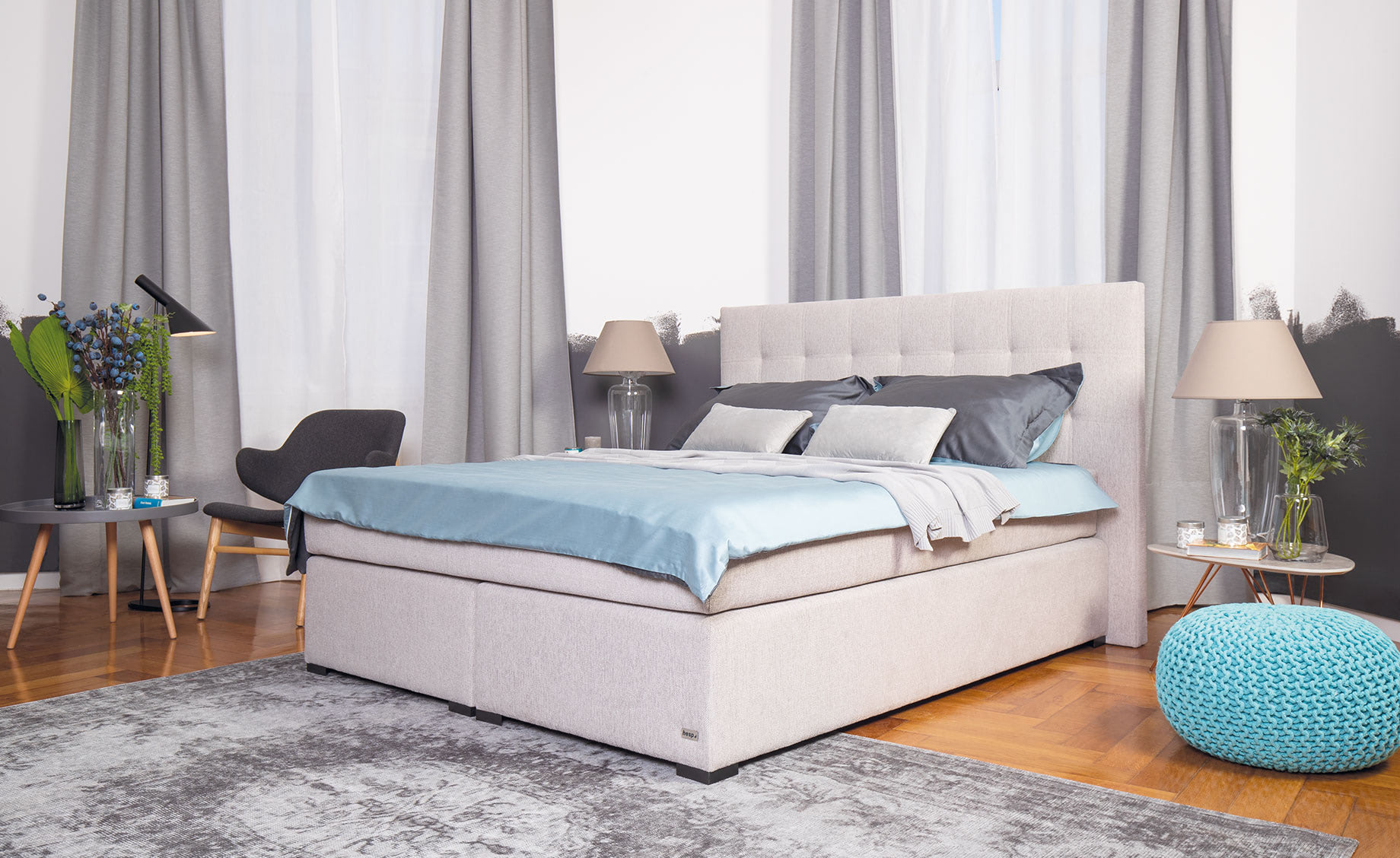 Sofia boxspring krevet 200x209x121 cm kat. A
