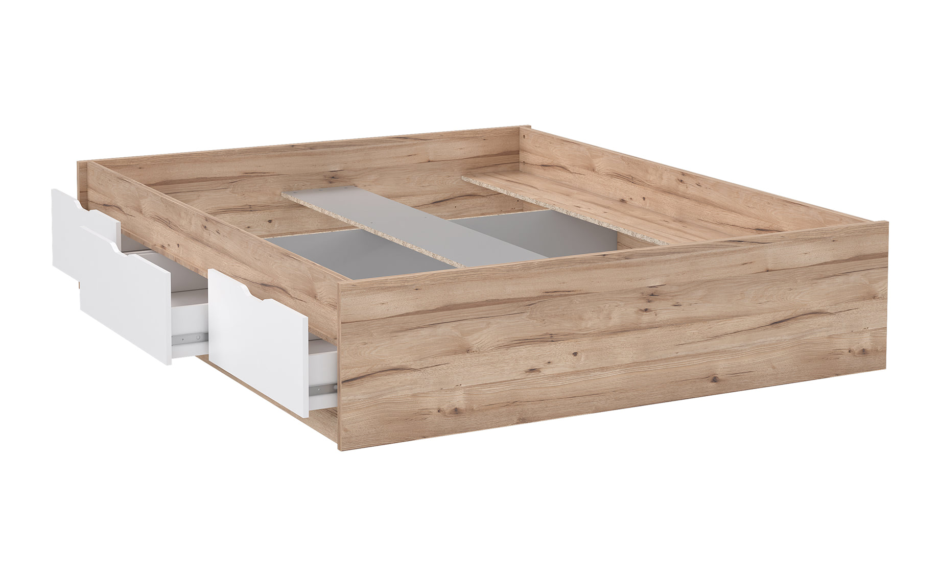 Vankka krevet 3 ladice bez podnice 170,5x205x43cm natur/bijela