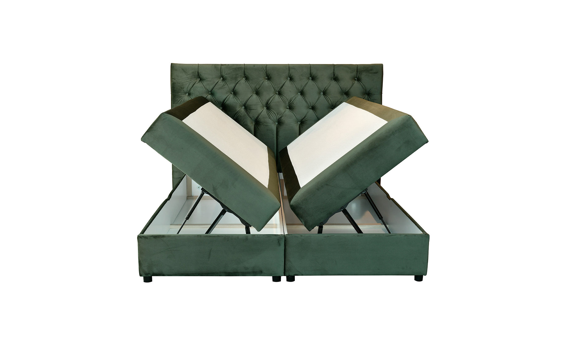 Sierra boxspring krevet 200x210x120 cm sa spremnikom zeleni