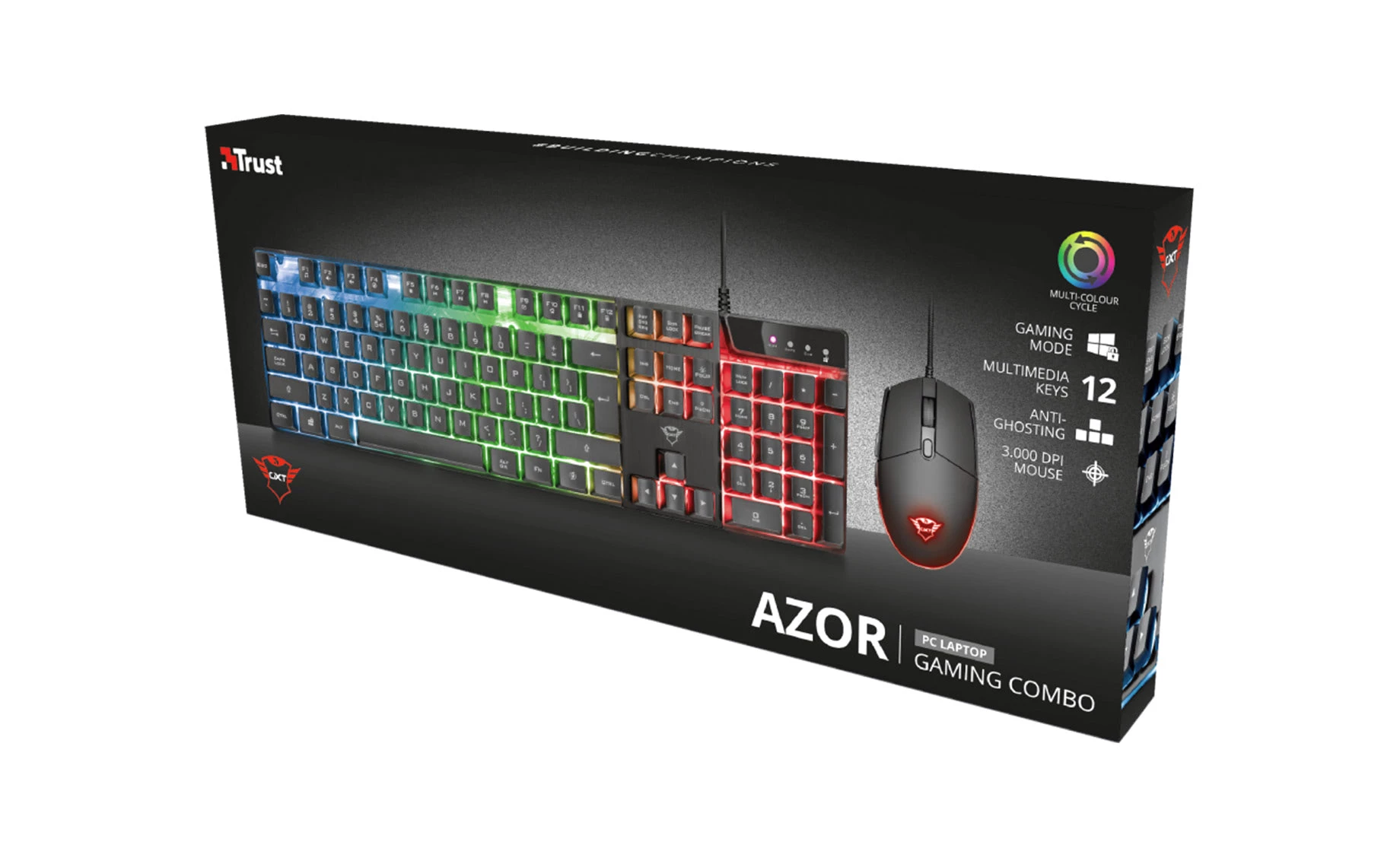 Trust 23289 GXT838 gaming tipkovnica+miš