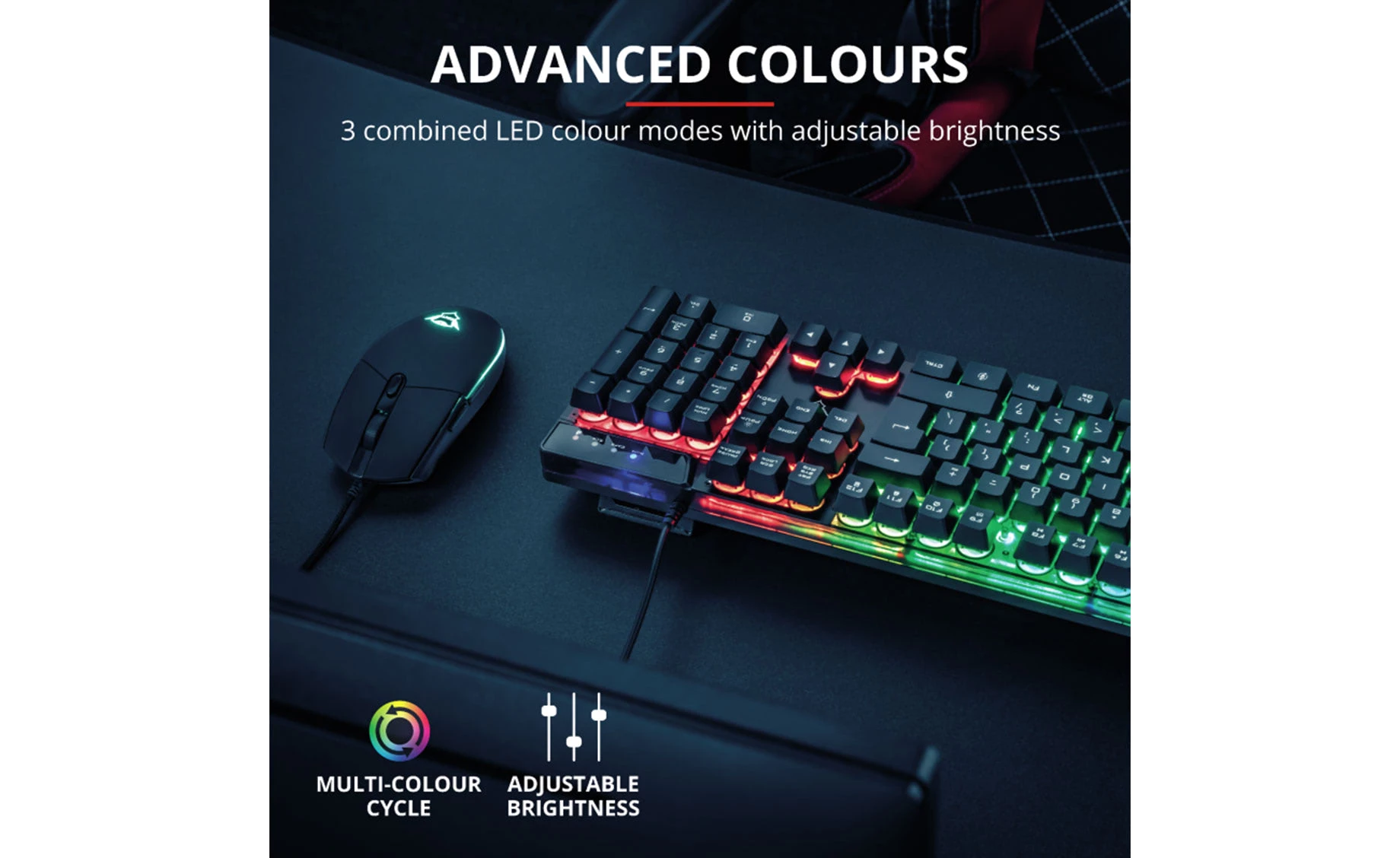 Trust 23289 GXT838 gaming tipkovnica+miš
