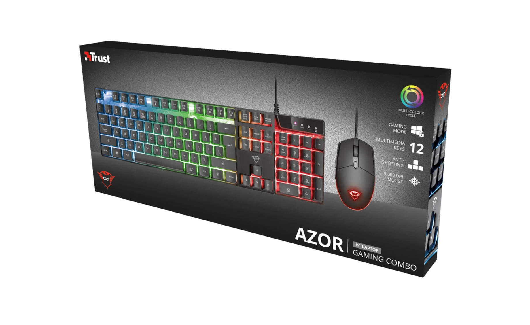 Trust 23289 GXT838 gaming tipkovnica+miš