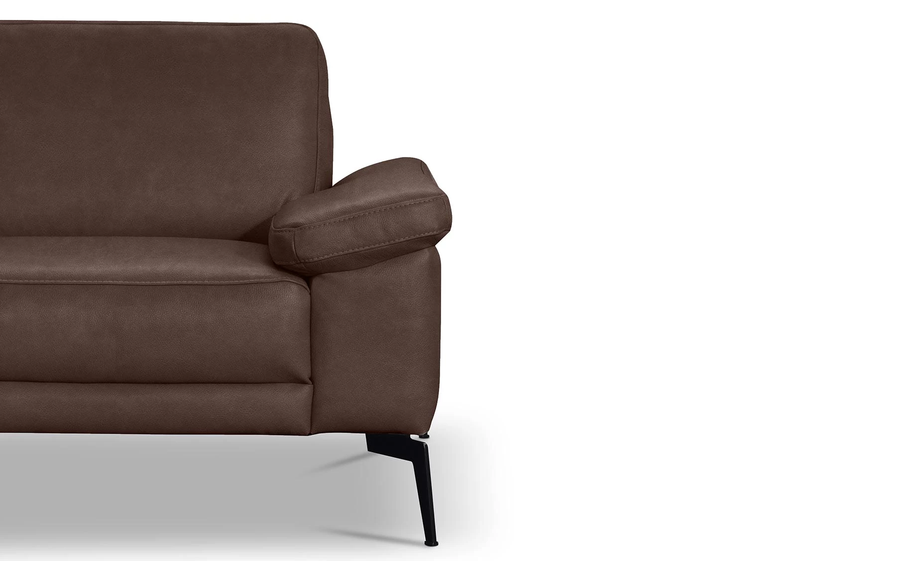 Spring ugaona garnitura koža čokoladna boja leva 273x250x84 cm