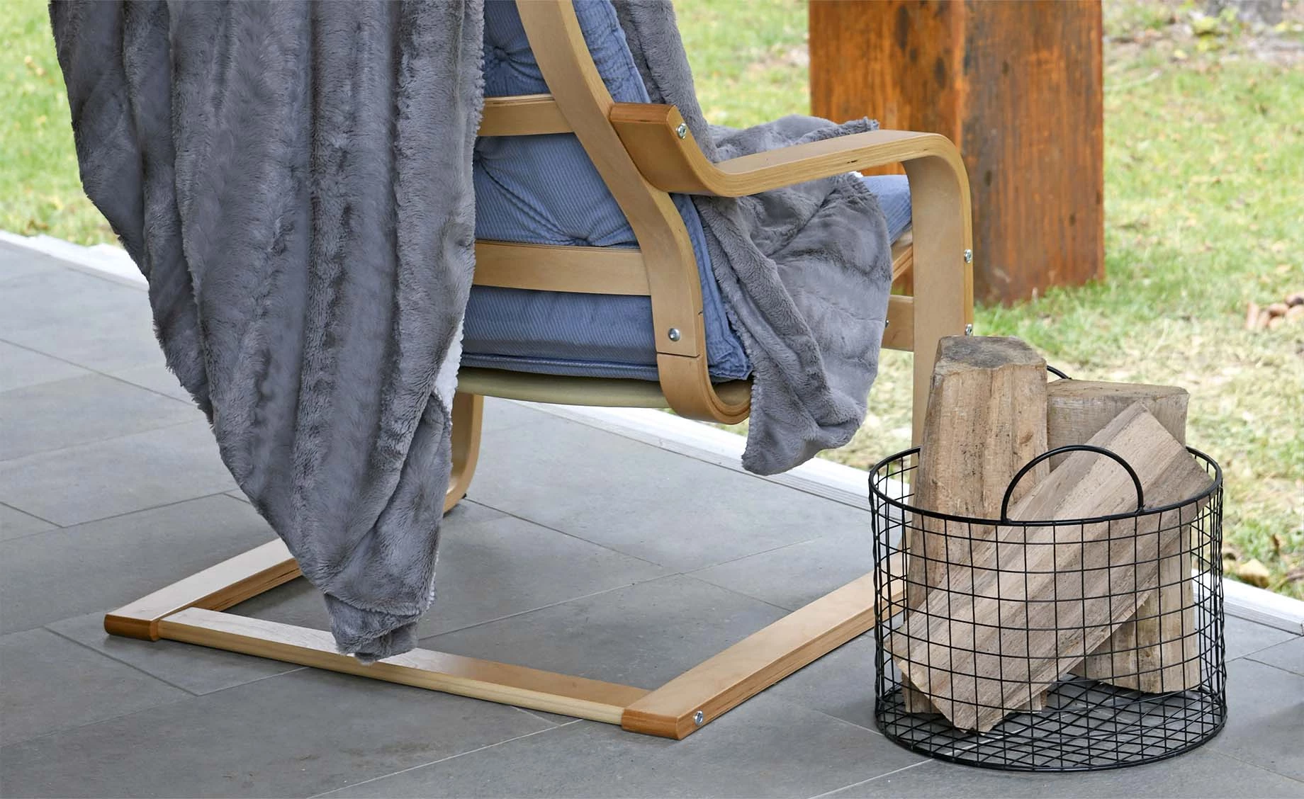 Ukrasna korpa Wire 37x37x27cm crna