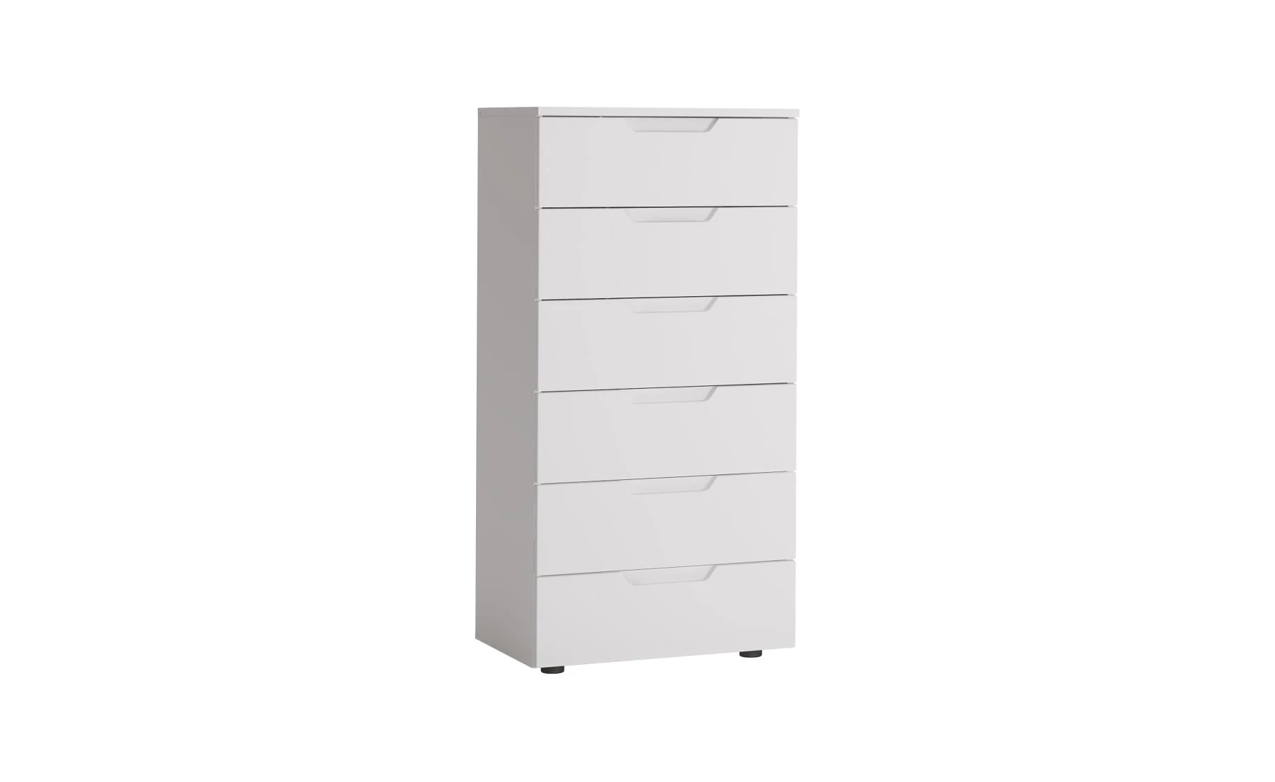 Hilton komoda 6 ladica 60x40x120cm bijela