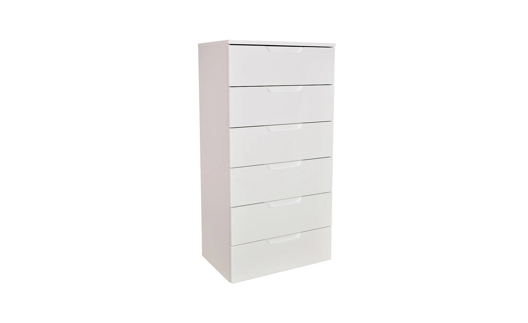 Hilton komoda 6 ladica 60x40x120cm bijela