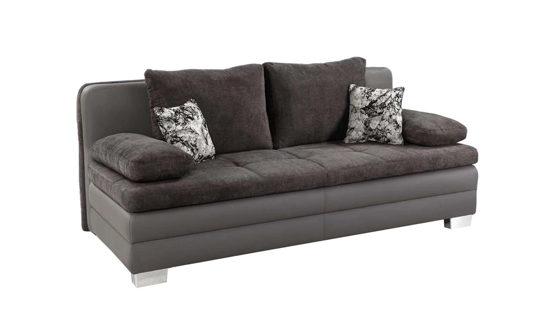 Lincoln trosjed s ležajem i spremnikom sivi 203x106x81 cm