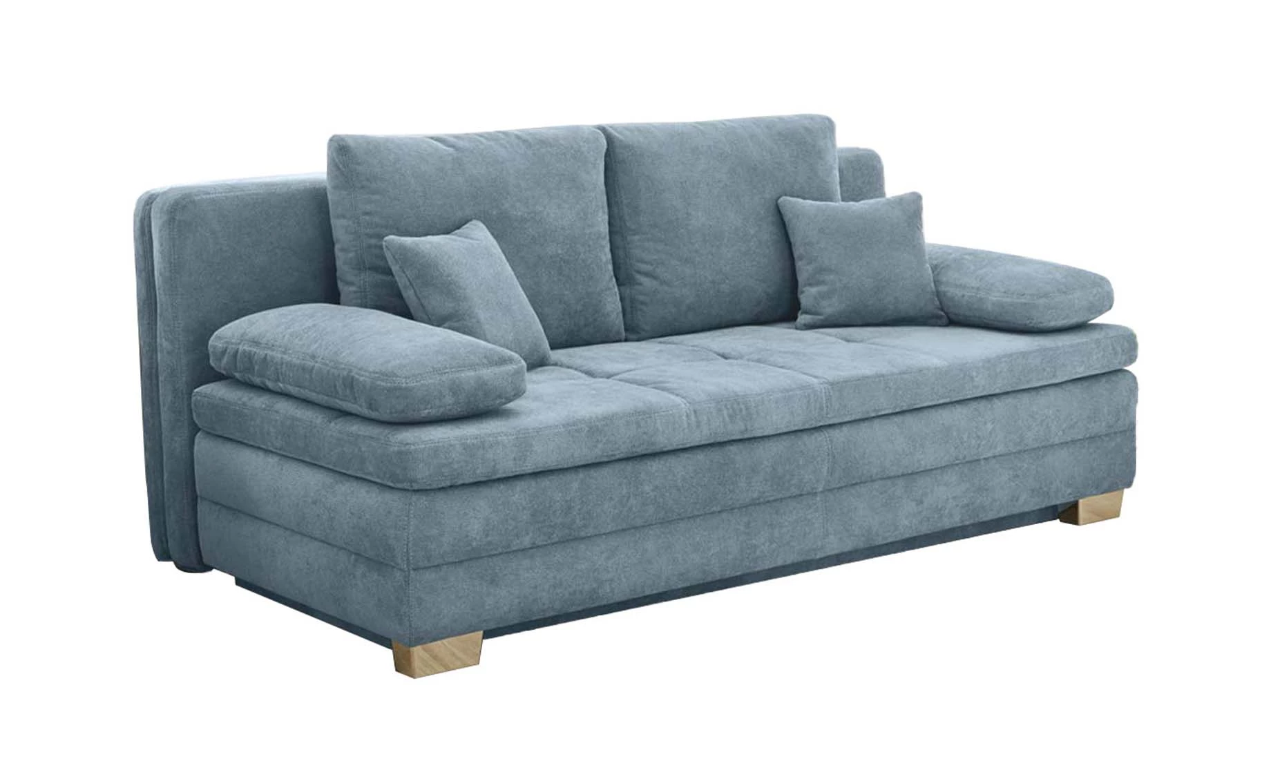 Lindau trosjed s ležajem i spremnikom svjetlo plavi 203x106x81 cm
