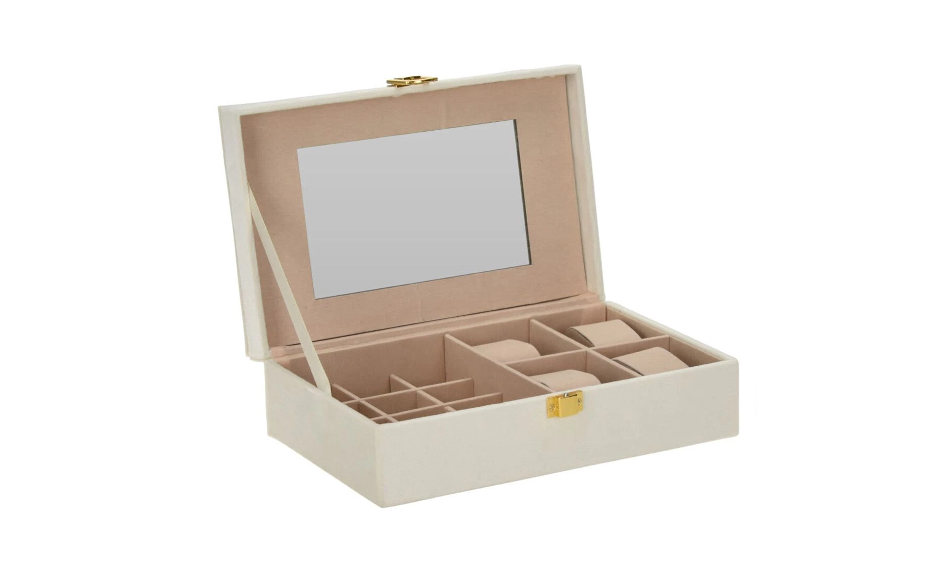 Kutija za nakit Beige Velvet 16x25cm