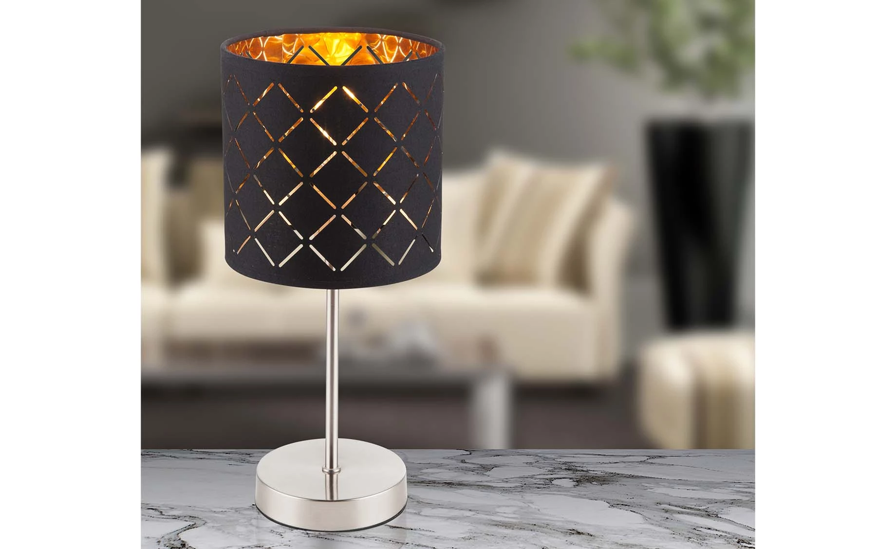 Stona lampa Clarke crna