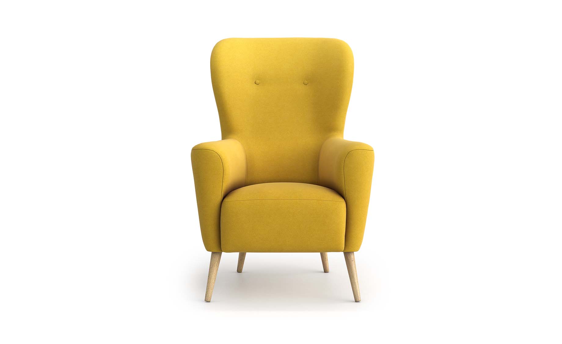 Ahne fotelja žuta 81x97x108 cm