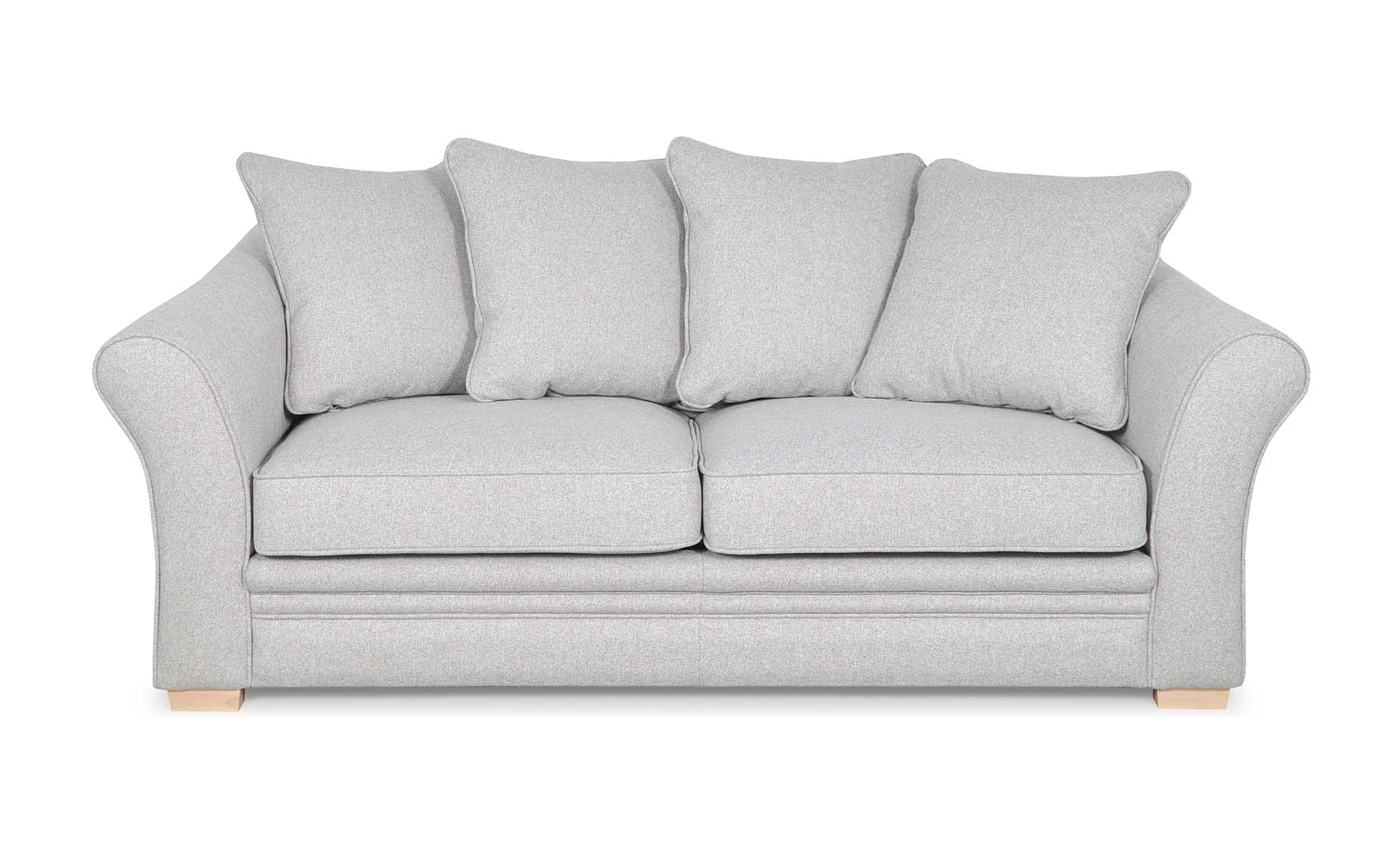 Charme trosjed s ležajem svjetlo sivi 210x102x91cm