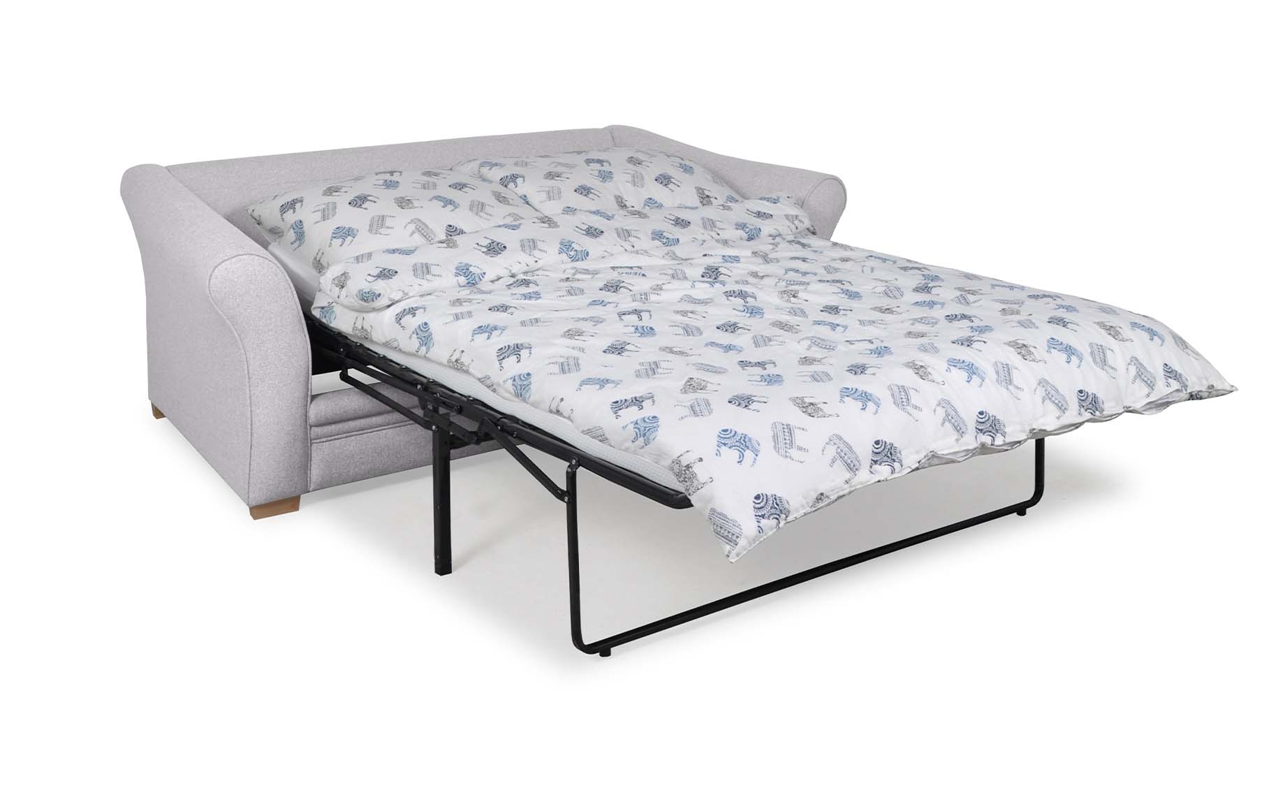Charme trosjed s ležajem svjetlo sivi 210x102x91cm