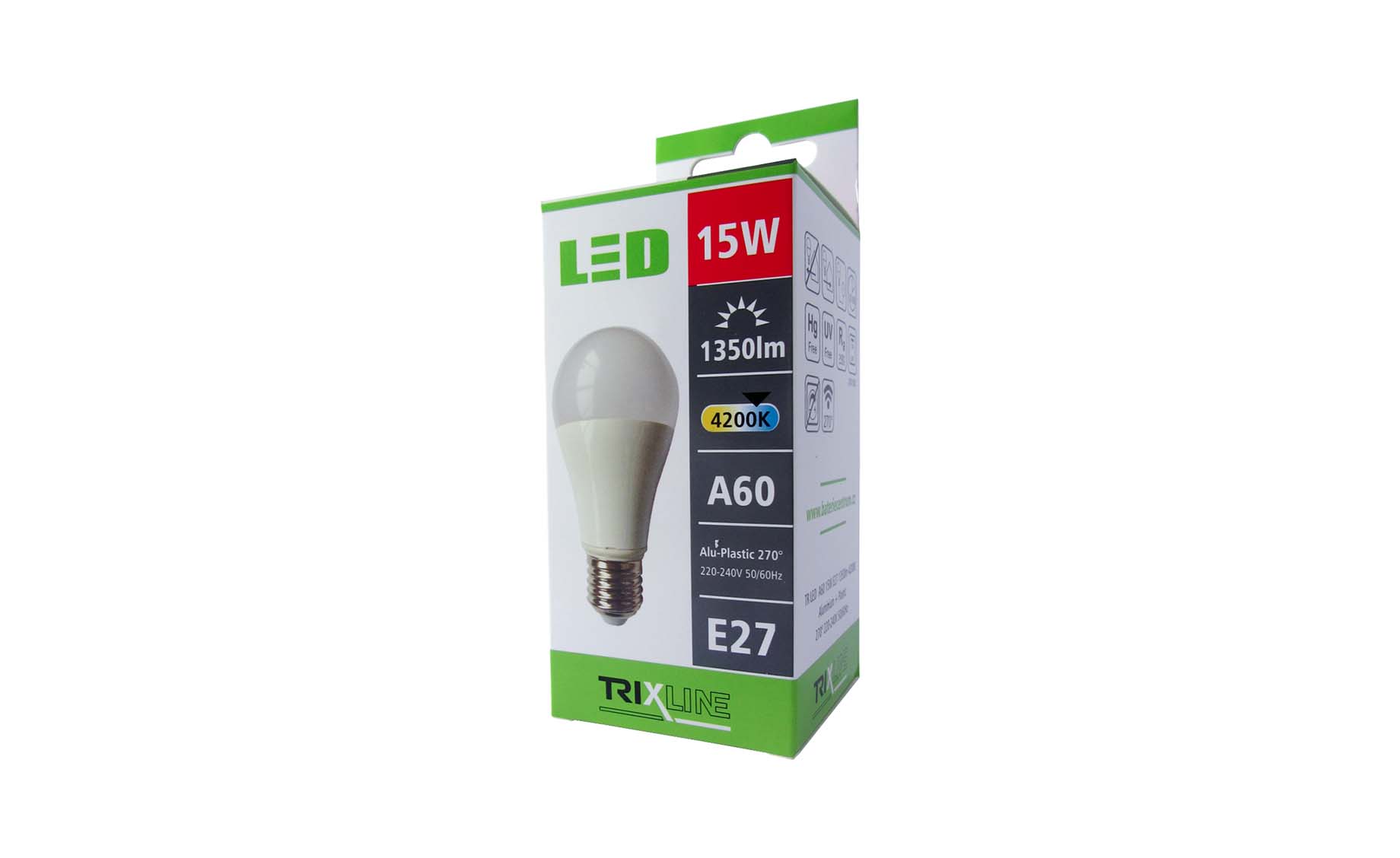 Sijalica LED A60 15W E27 1350LM 4200K