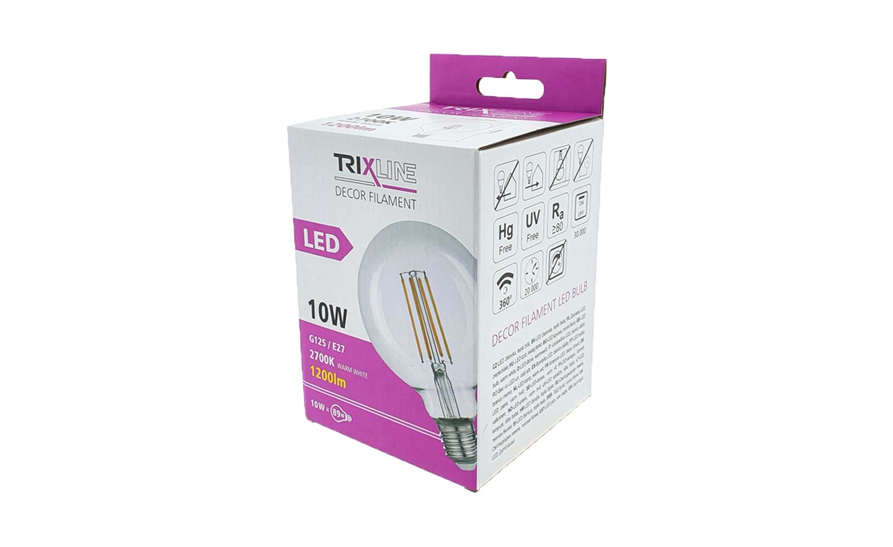 Sijalica LED E27 5W toplo svetlo filament