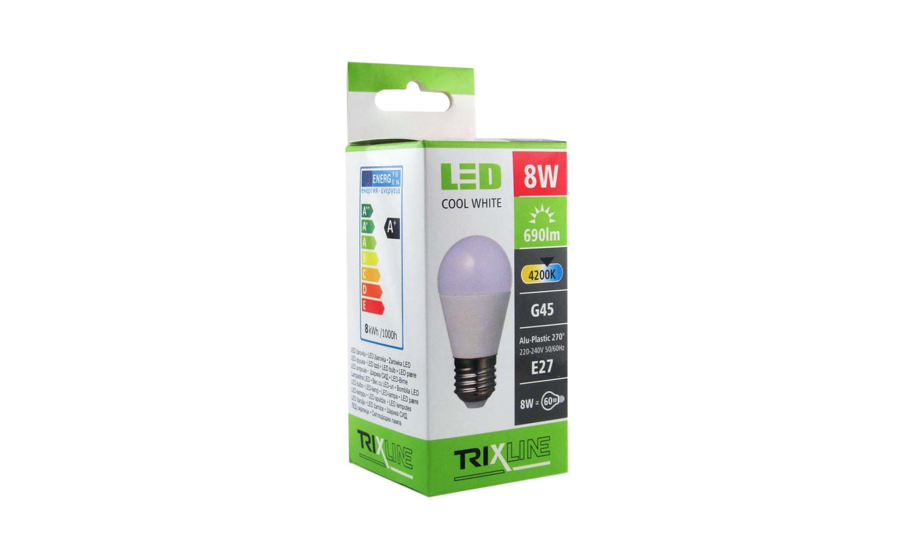 Sijalica LED E27 8W neutralno svetlo