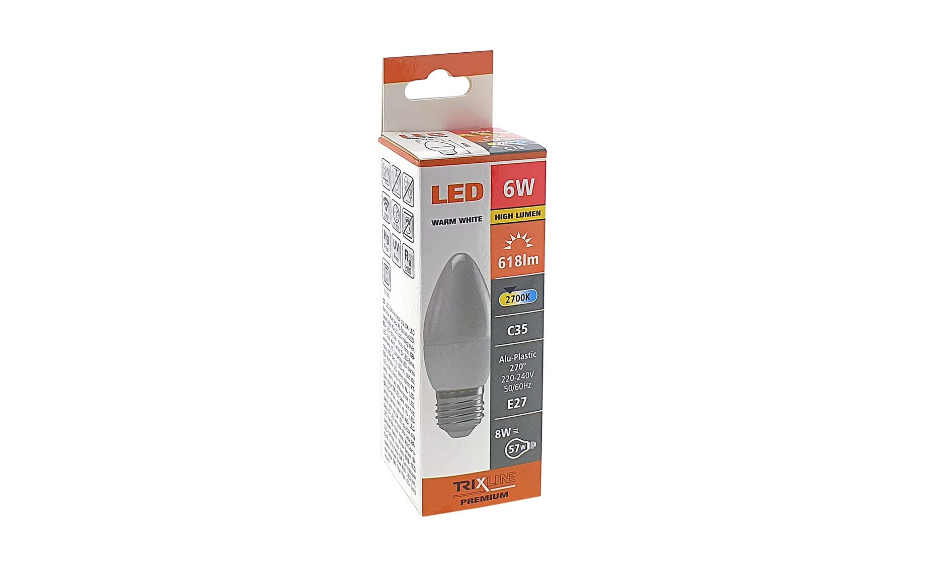 Sijalica LED E27 6W toplo svetlo
