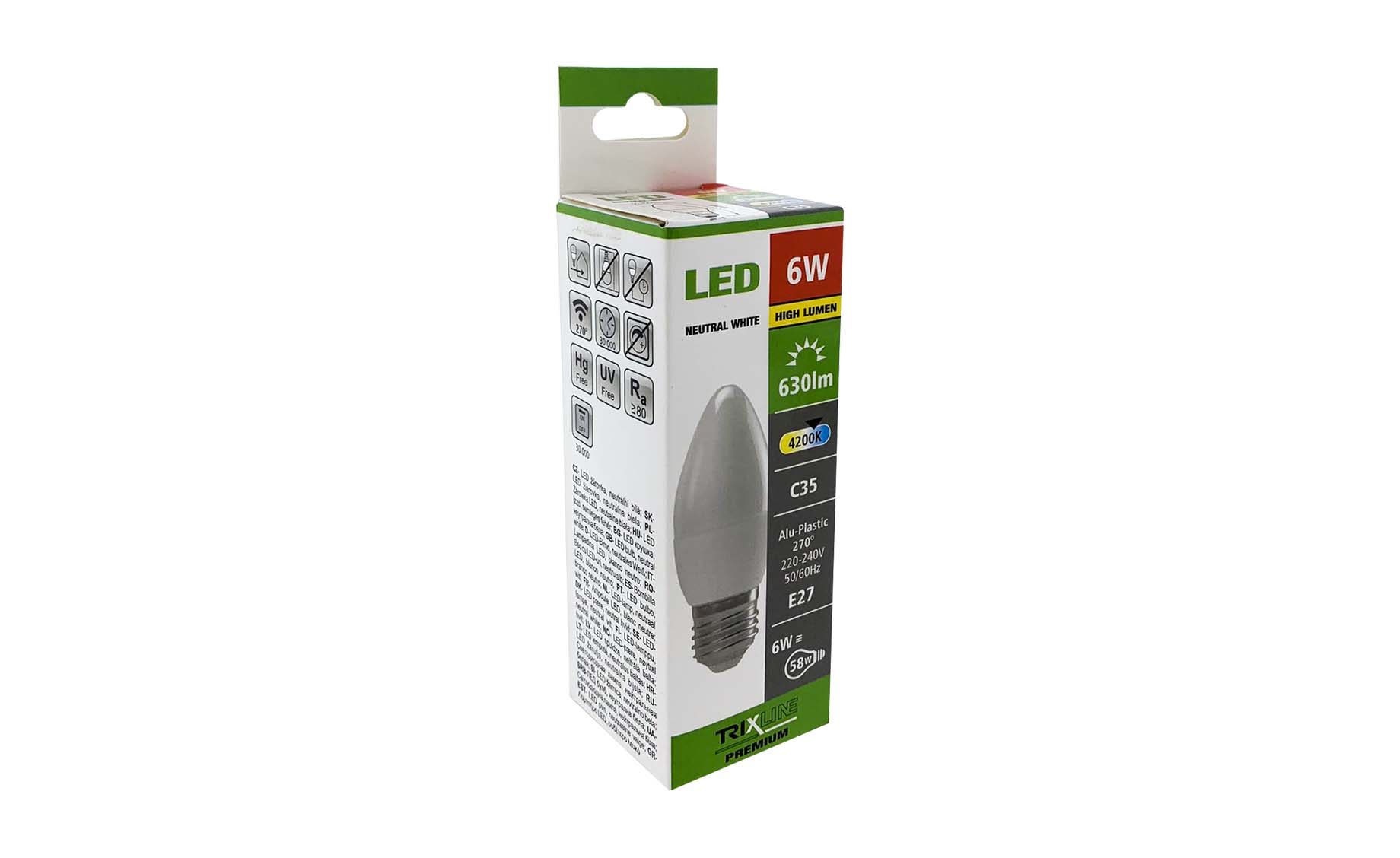Sijalica LED E27 6W neutralno svetlo