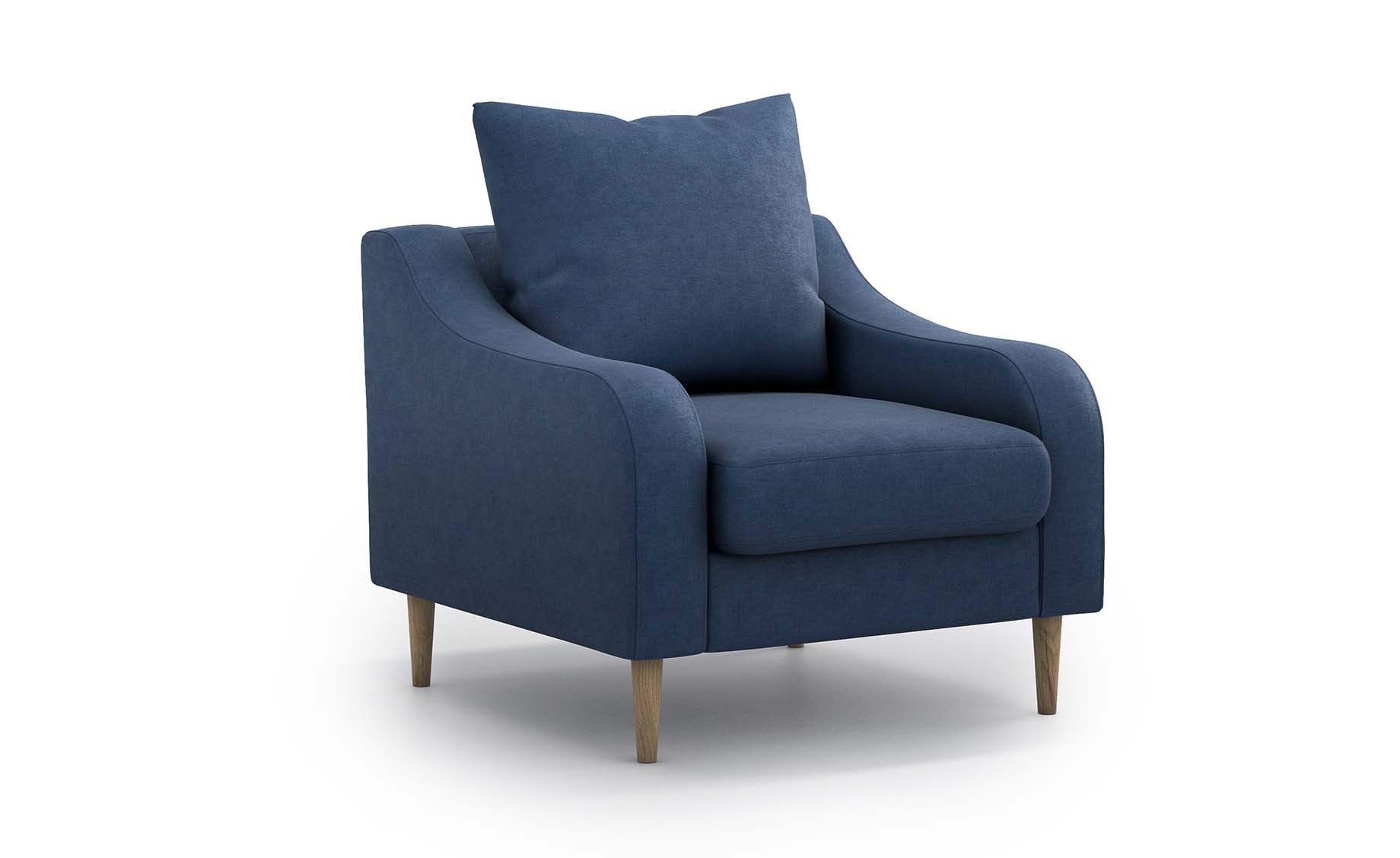 Benito fotelja plava 81x85x88 cm