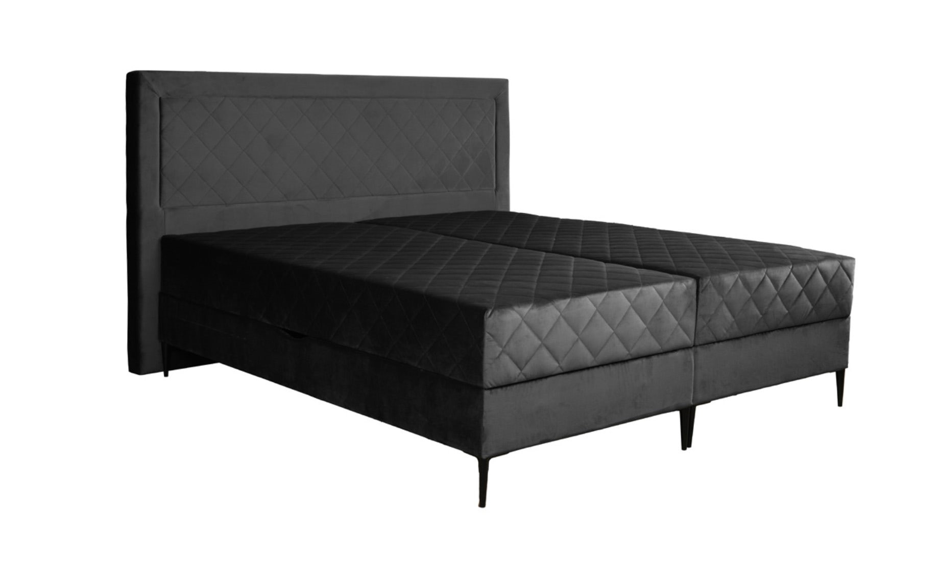 Dallas krevet sa prostorom za odlaganje 200x210x122 cm sivi