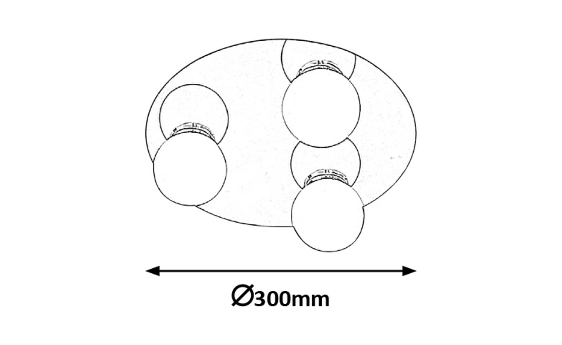 Zidna lampa Becca 3 srebrna
