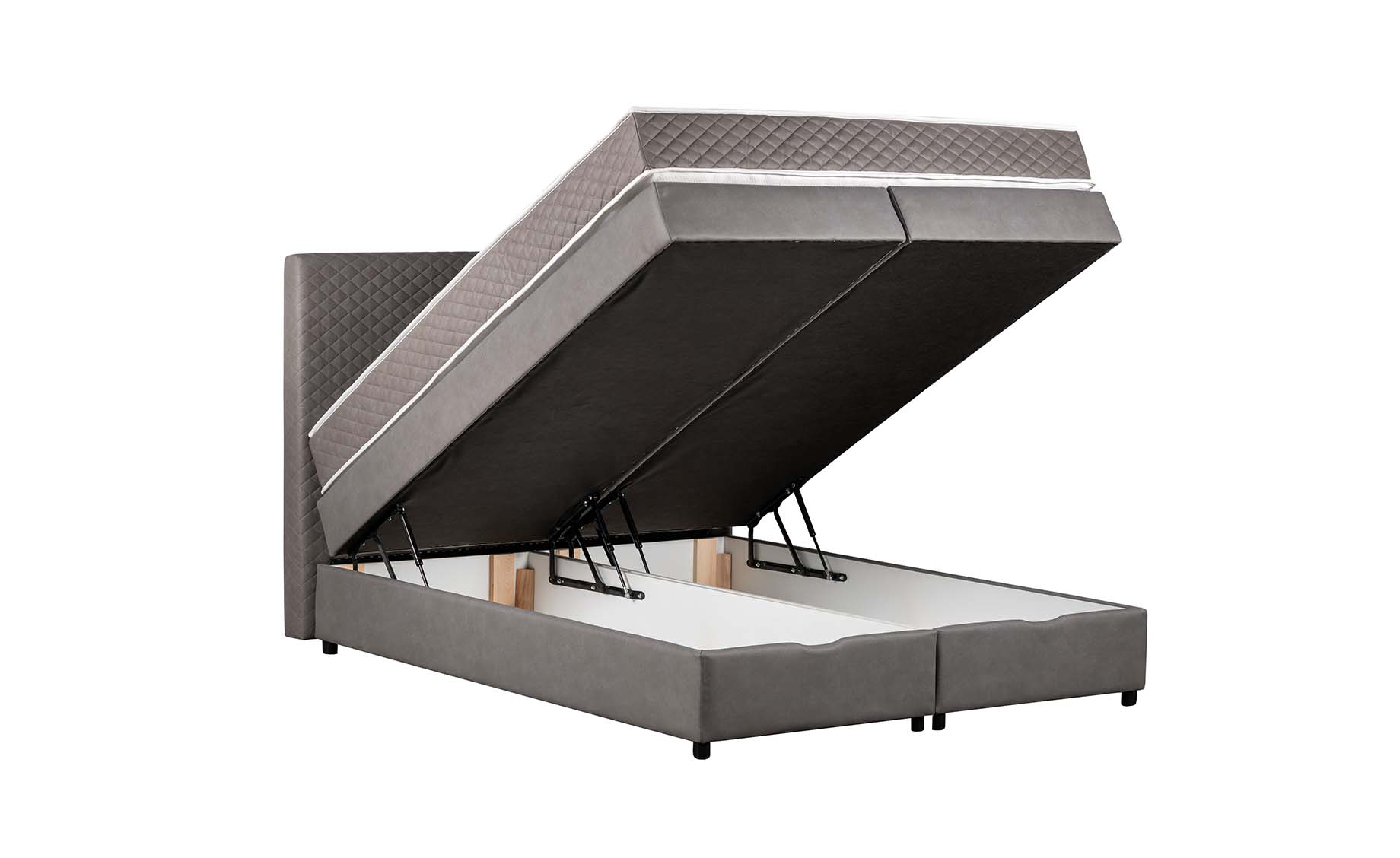 Richmond boxspring krevet 180x210x120 cm sivi