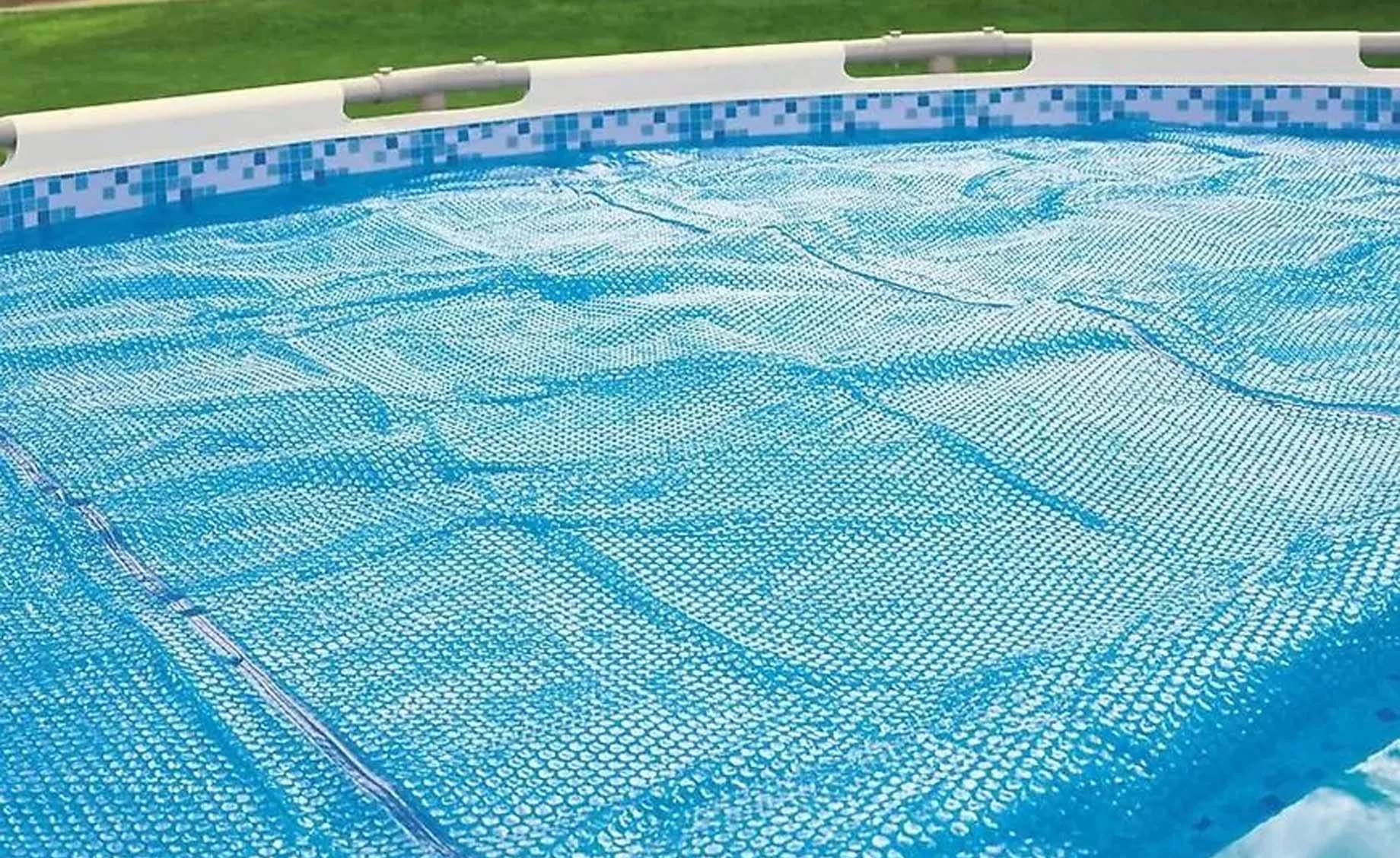 Solarni prekrivač za bazen 427 cm plavi