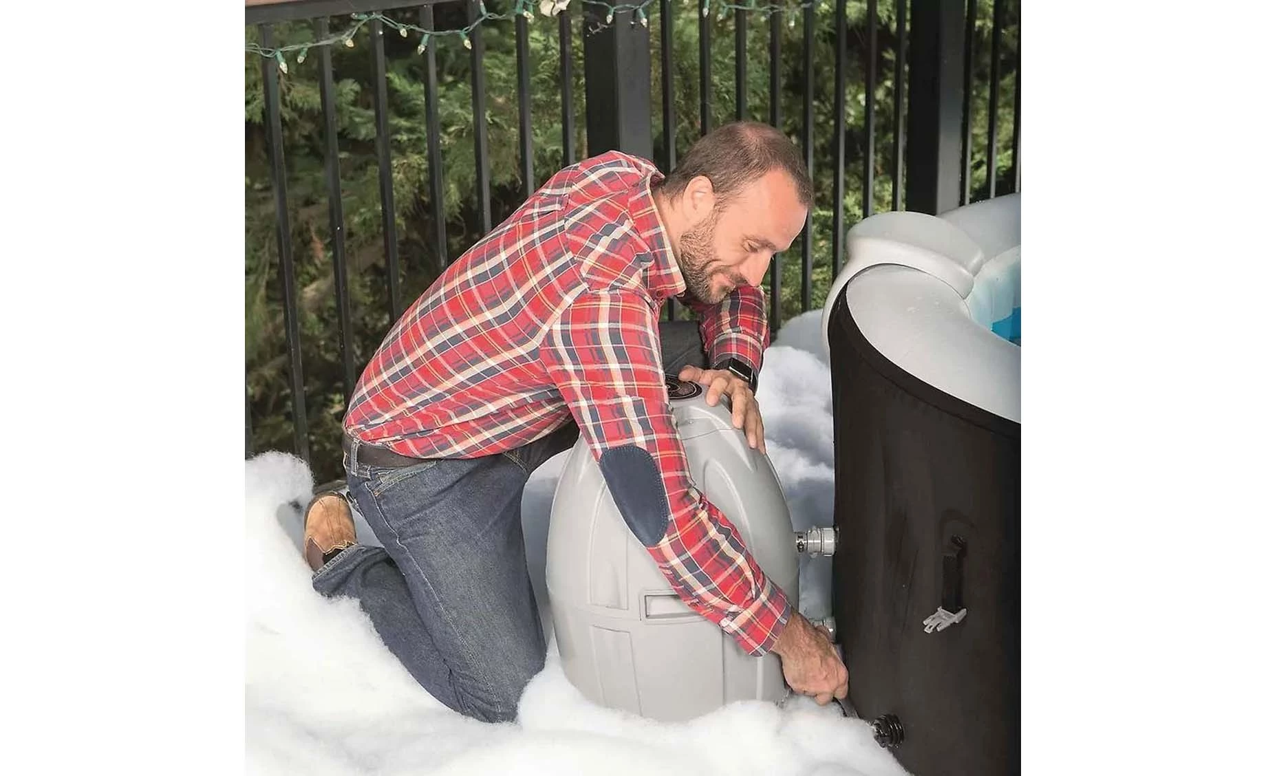 Hidromasažni bazen Lay-Z-Spa Miami Airjet 180x66cm crni