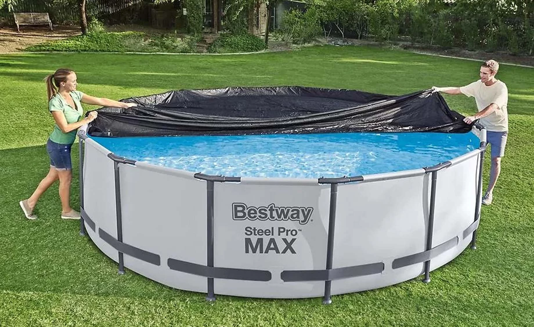 Prekrivač za bazen 366cm crni