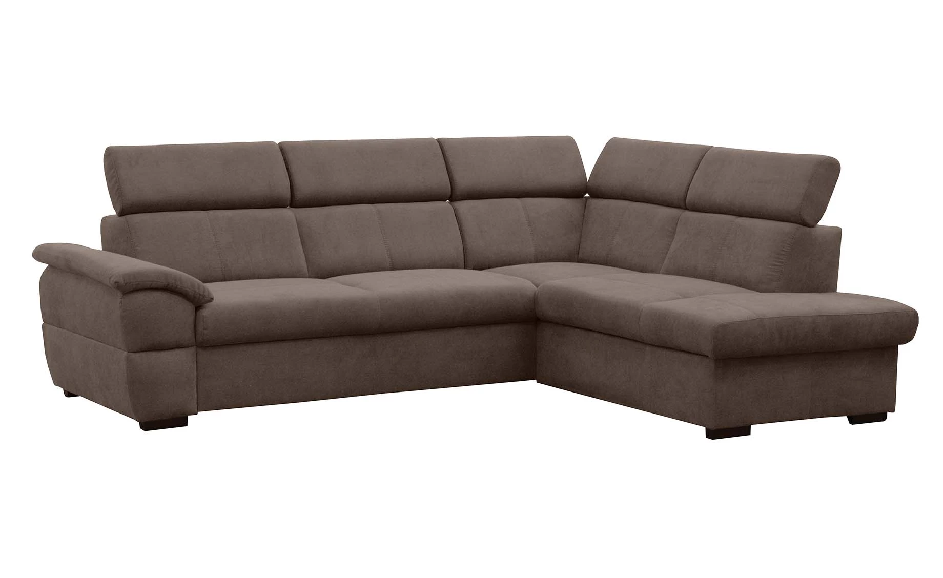 Town ugaona garnitura sa ležajem desna braon 260x210x82/96 cm