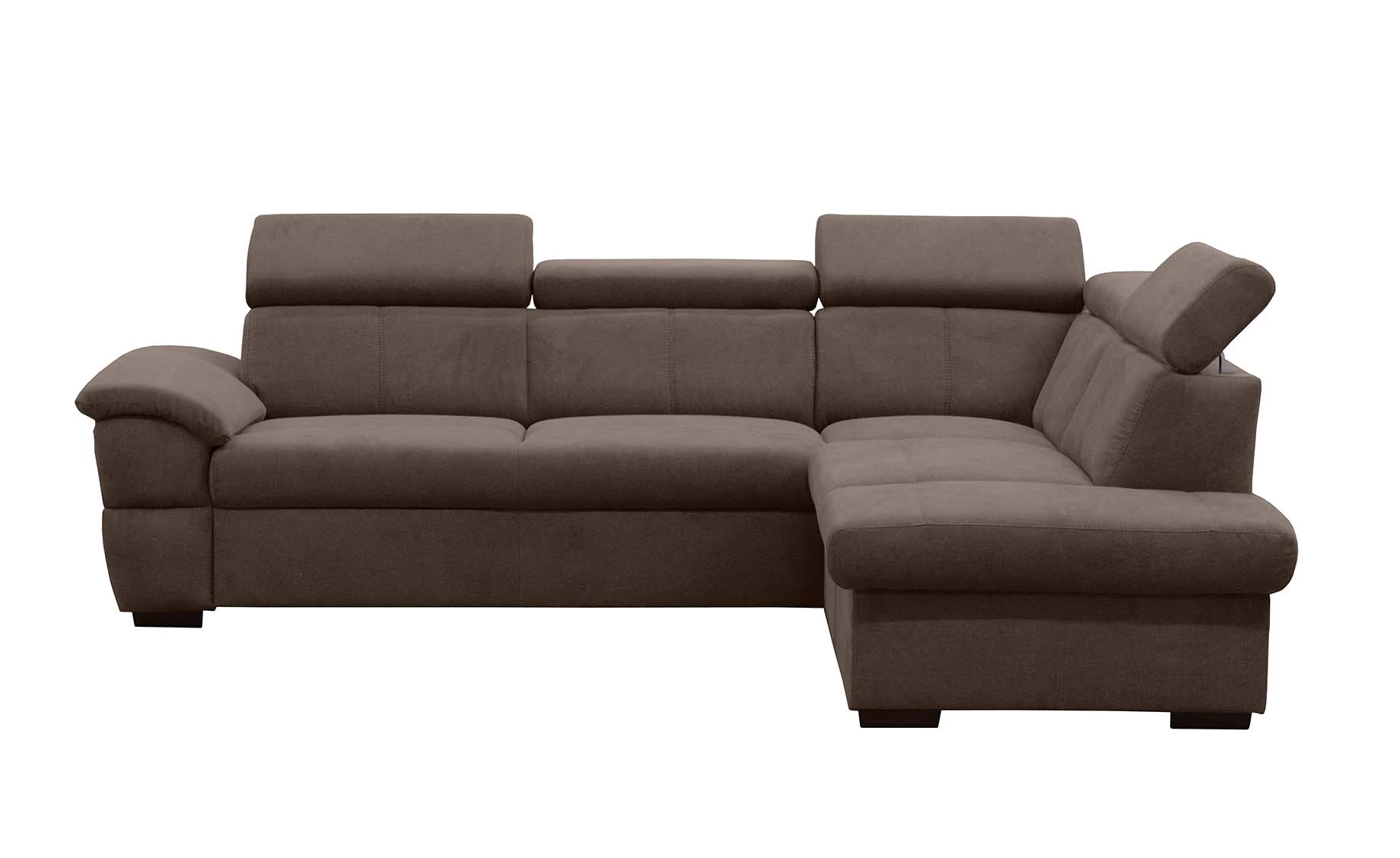 Town ugaona garnitura sa ležajem desna braon 260x210x82/96 cm