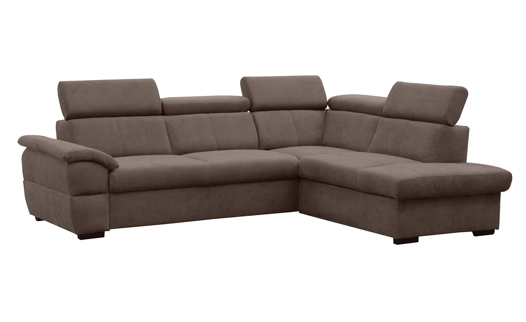 Town ugaona garnitura sa ležajem desna braon 260x210x82/96 cm