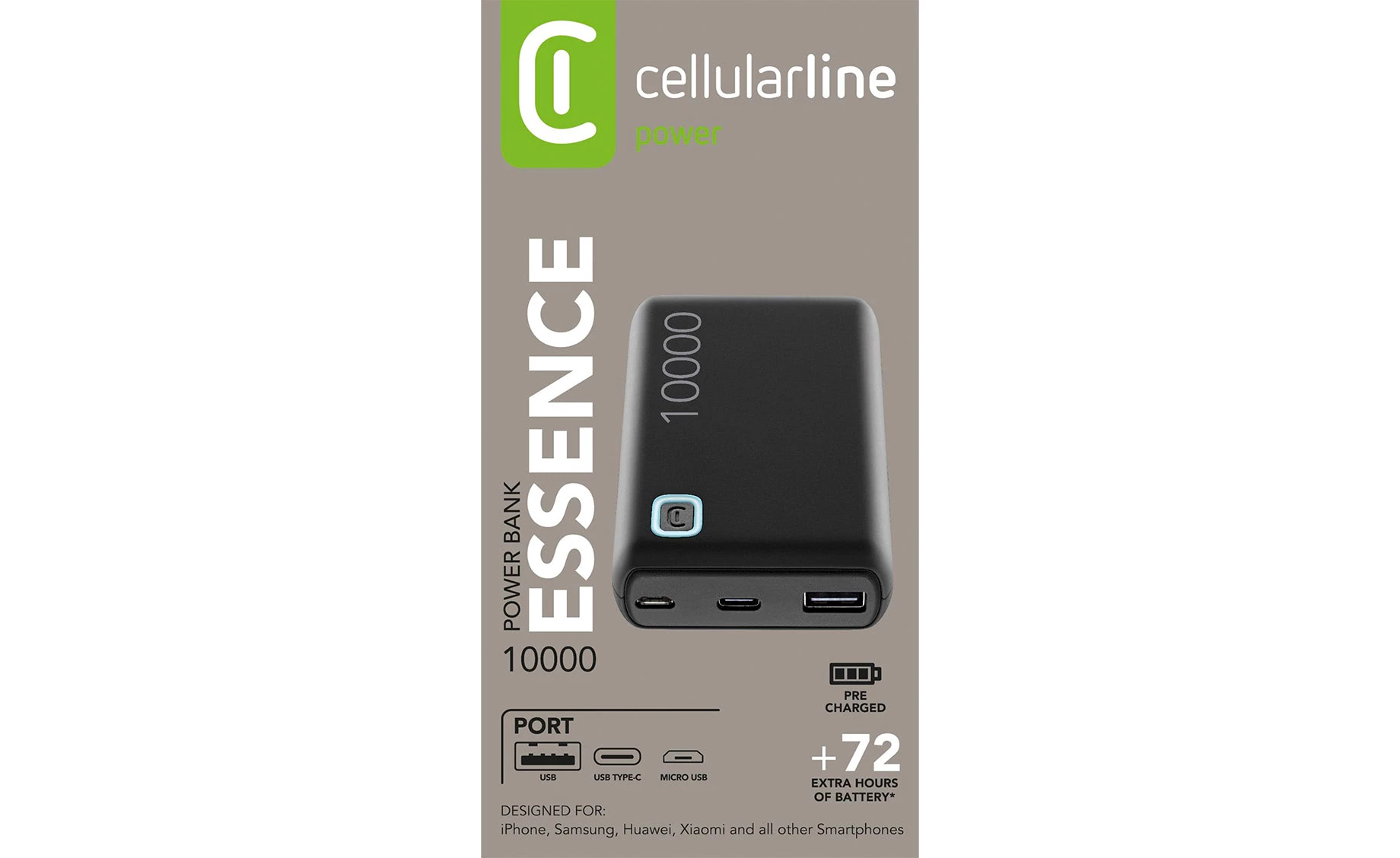 Cellularline Essence prijenosni punjač 10000mAh