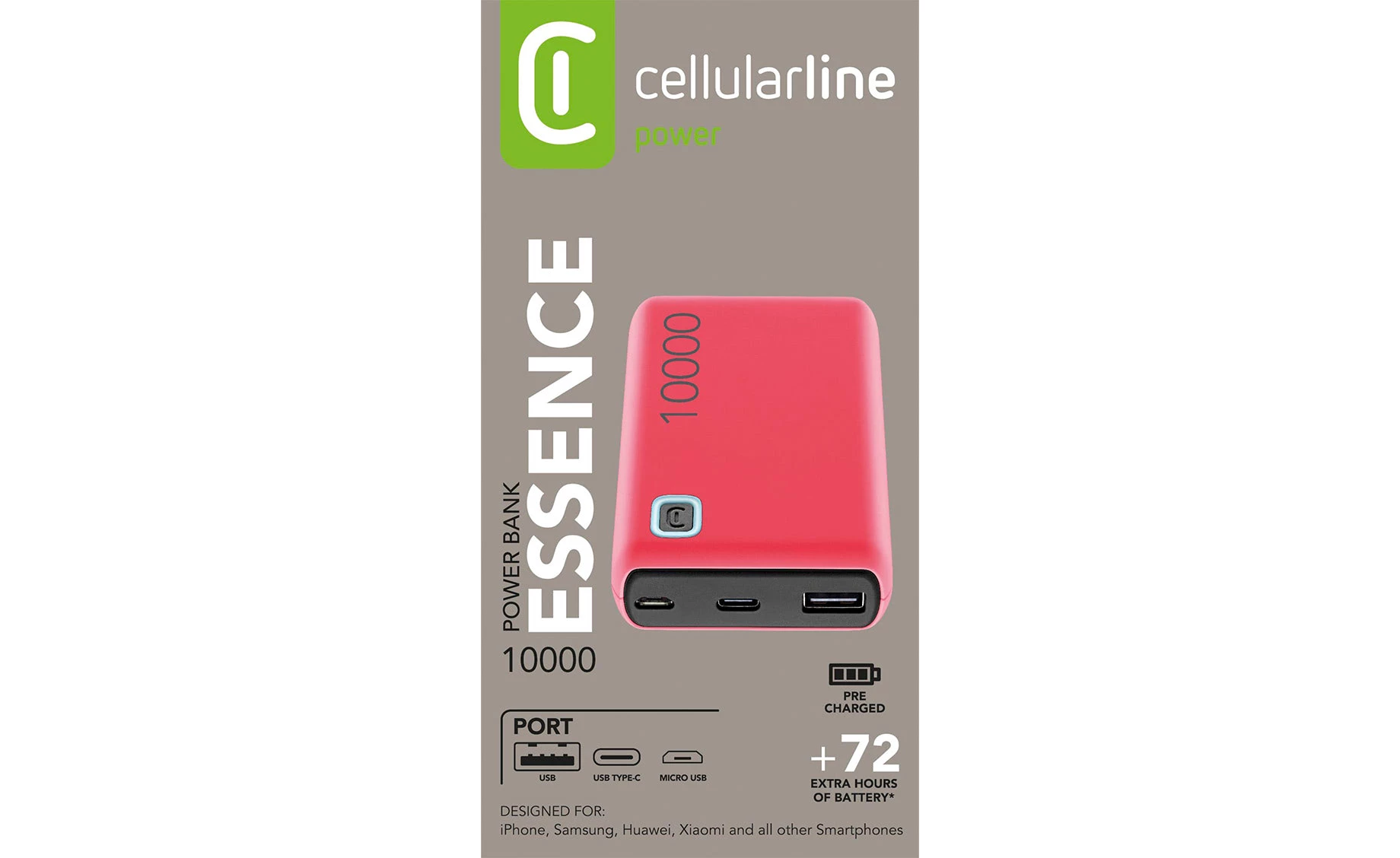 Cellularline Essence prijenosni punjač 10000mAh