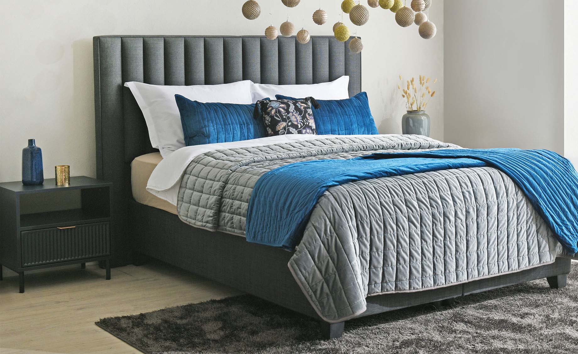Sunset krevet sa prostorom za odlaganje 160x210x136cm sivi