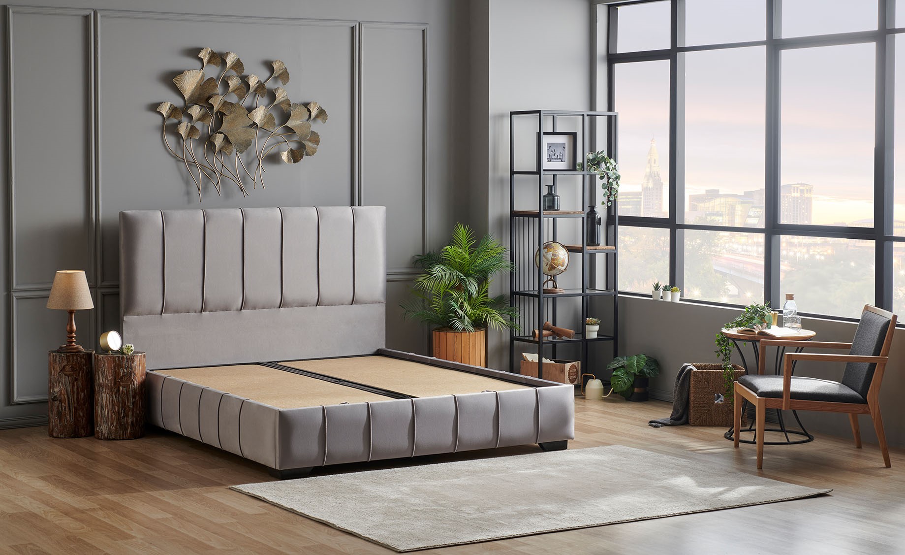 Pronto krevet s podnicom 170x210x120cm sivi
