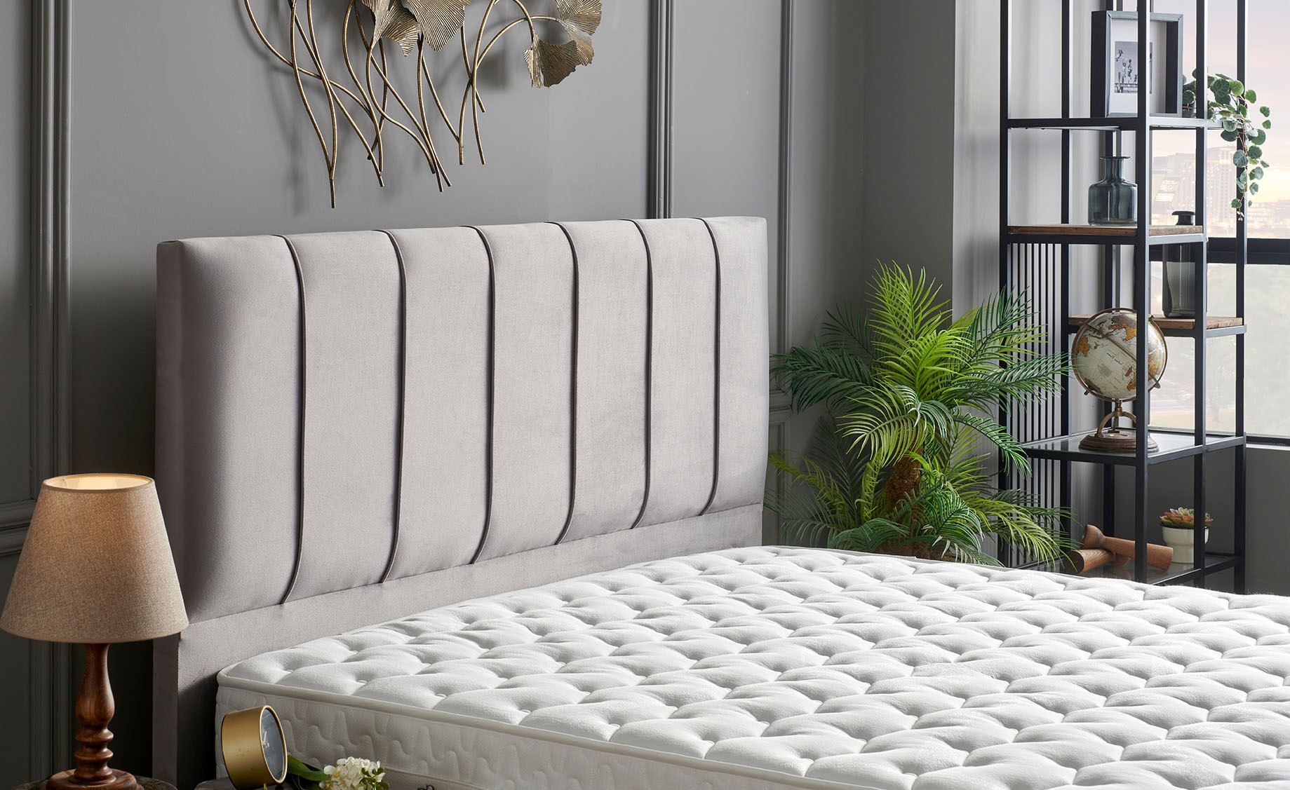 Pronto krevet s podnicom 170x210x120cm sivi
