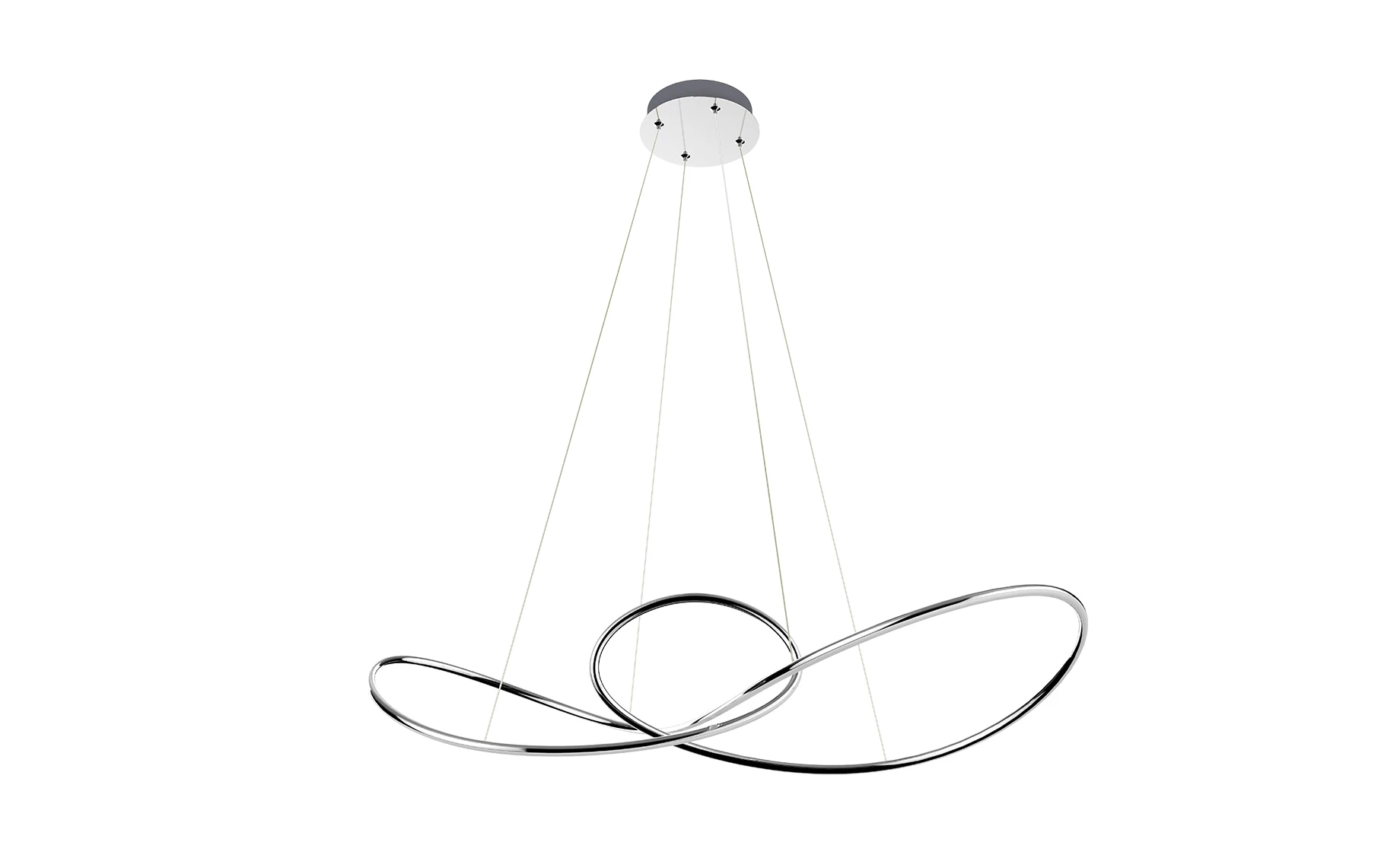 Viseća lampa Swing LED srebrna