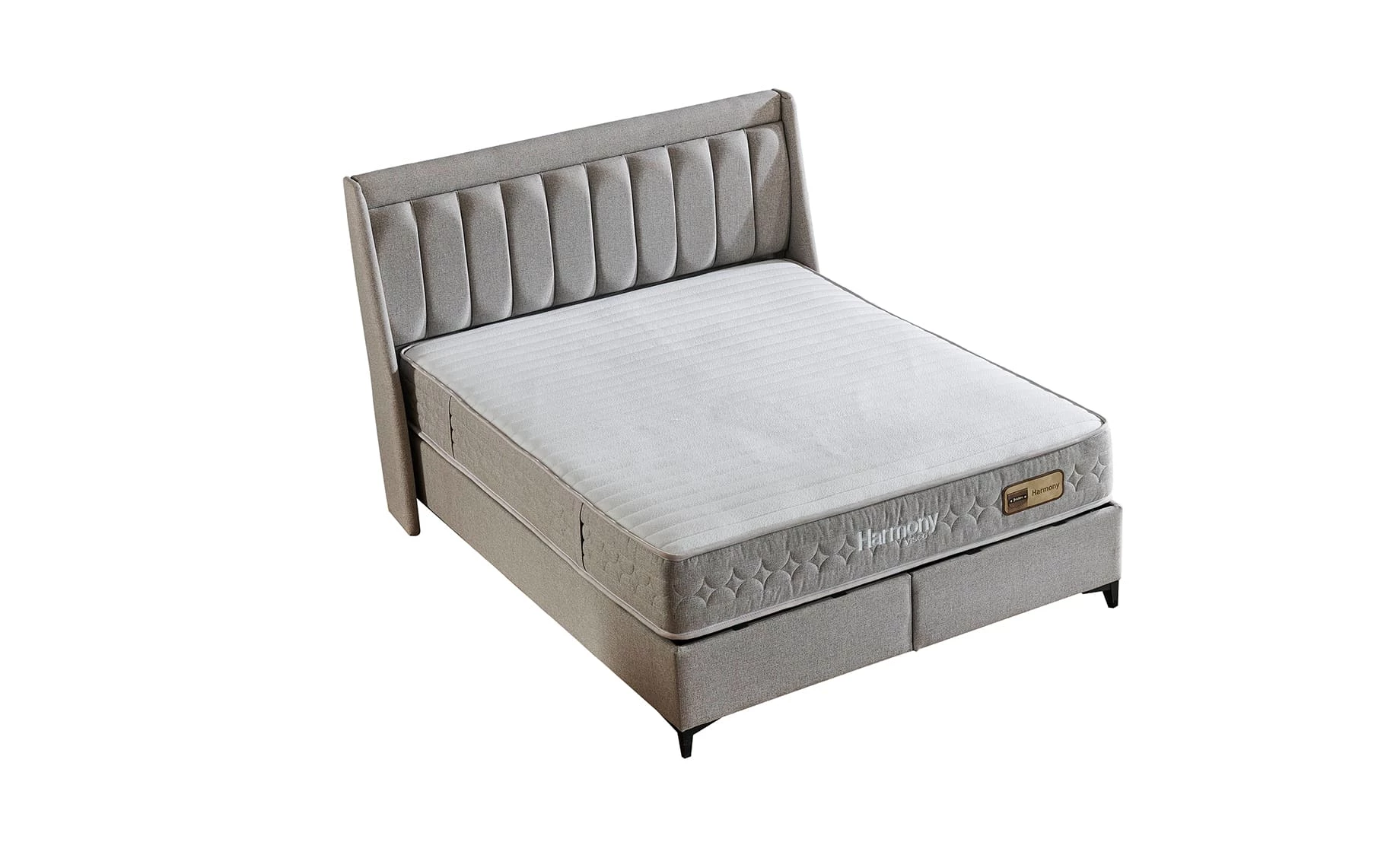 Harmony boxspring krevet sa prostorom za odlaganje 135x207x126/66cm