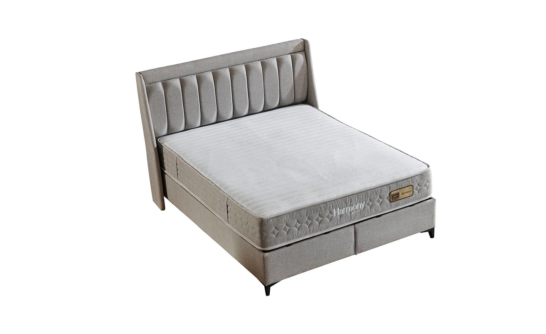 Harmony boxspring krevet sa prostorom za odlaganje 135x207x126/66cm