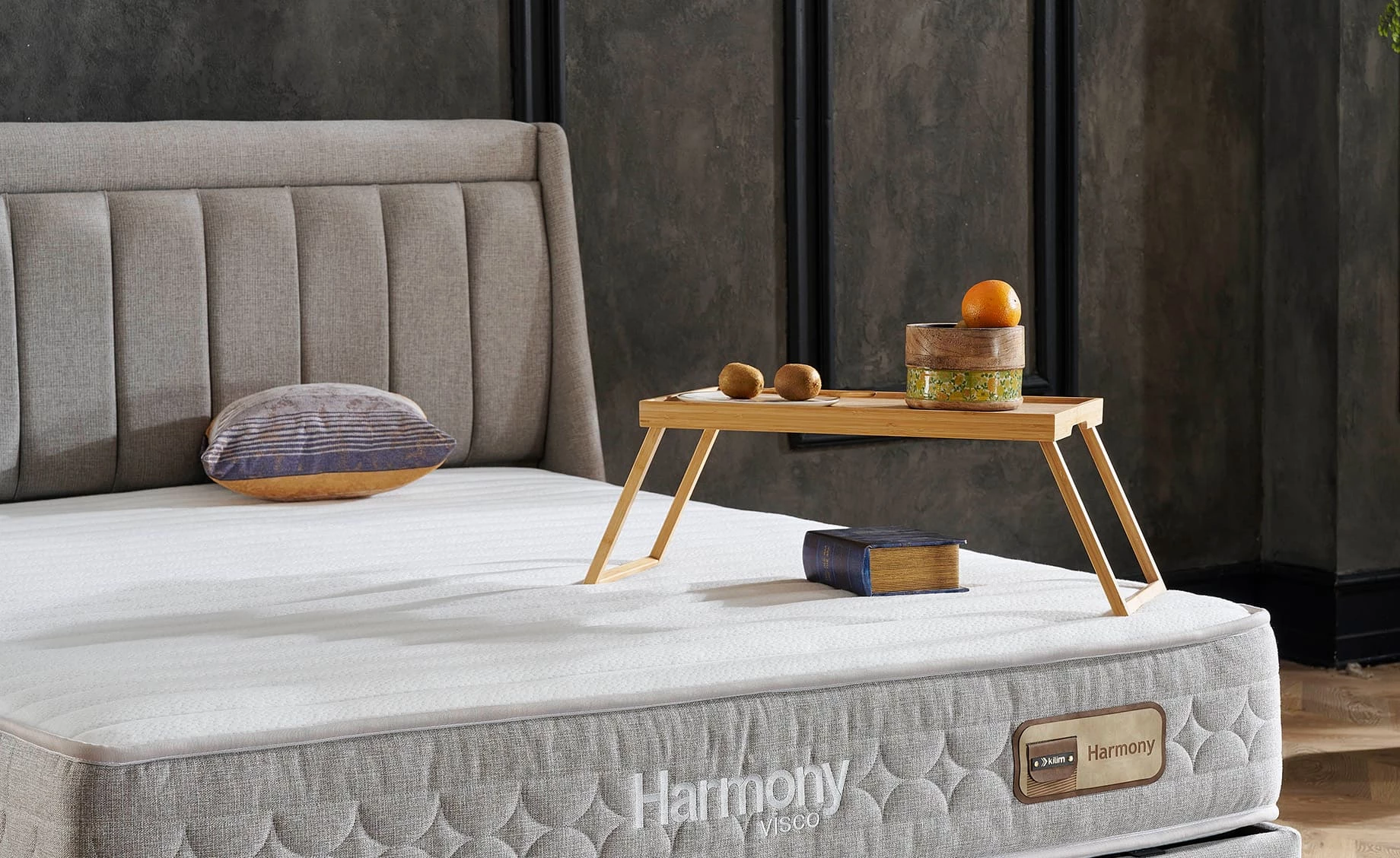 Harmony boxspring krevet sa prostorom za odlaganje 135x207x126/66cm
