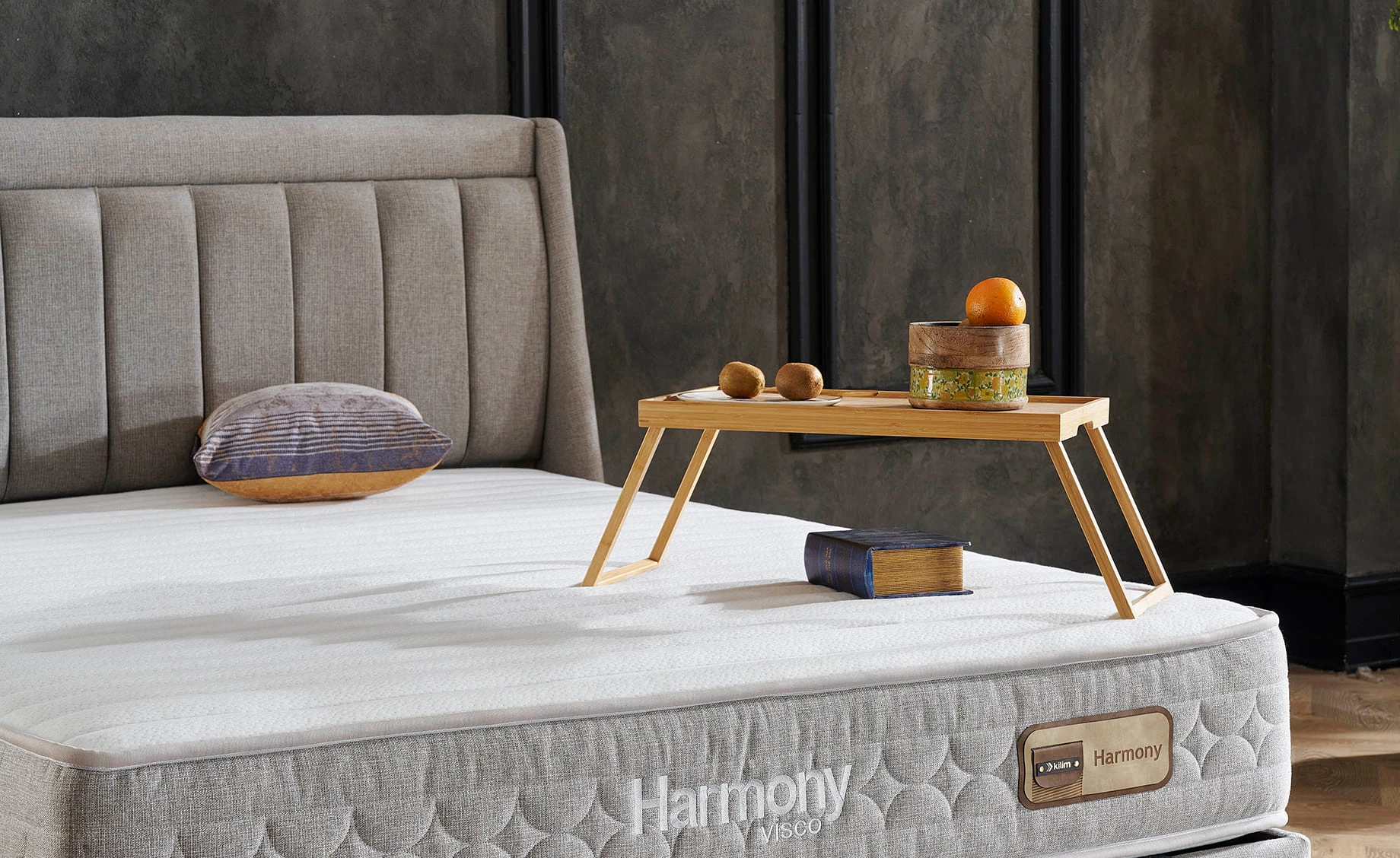 Harmony boxspring krevet sa prostorom za odlaganje 135x207x126/66cm