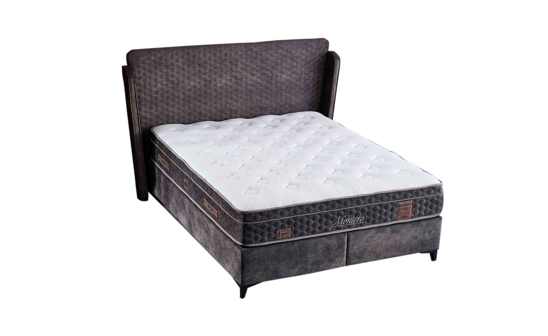 Montero boxspring krevet sa prostorom za odlaganje 196x206x126/66cm
