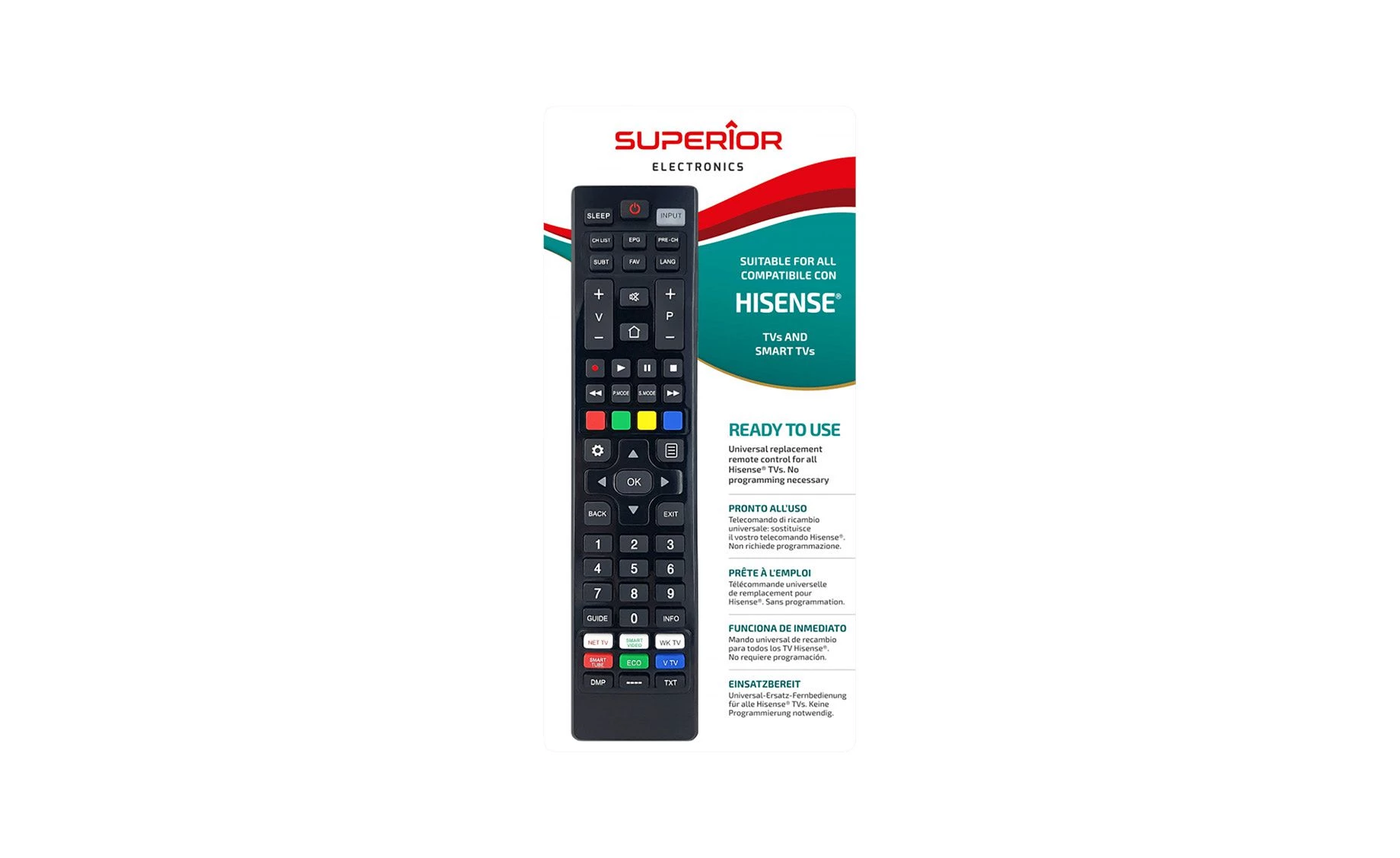 Superior univerzalni daljinski upravljač za Hisense TV
