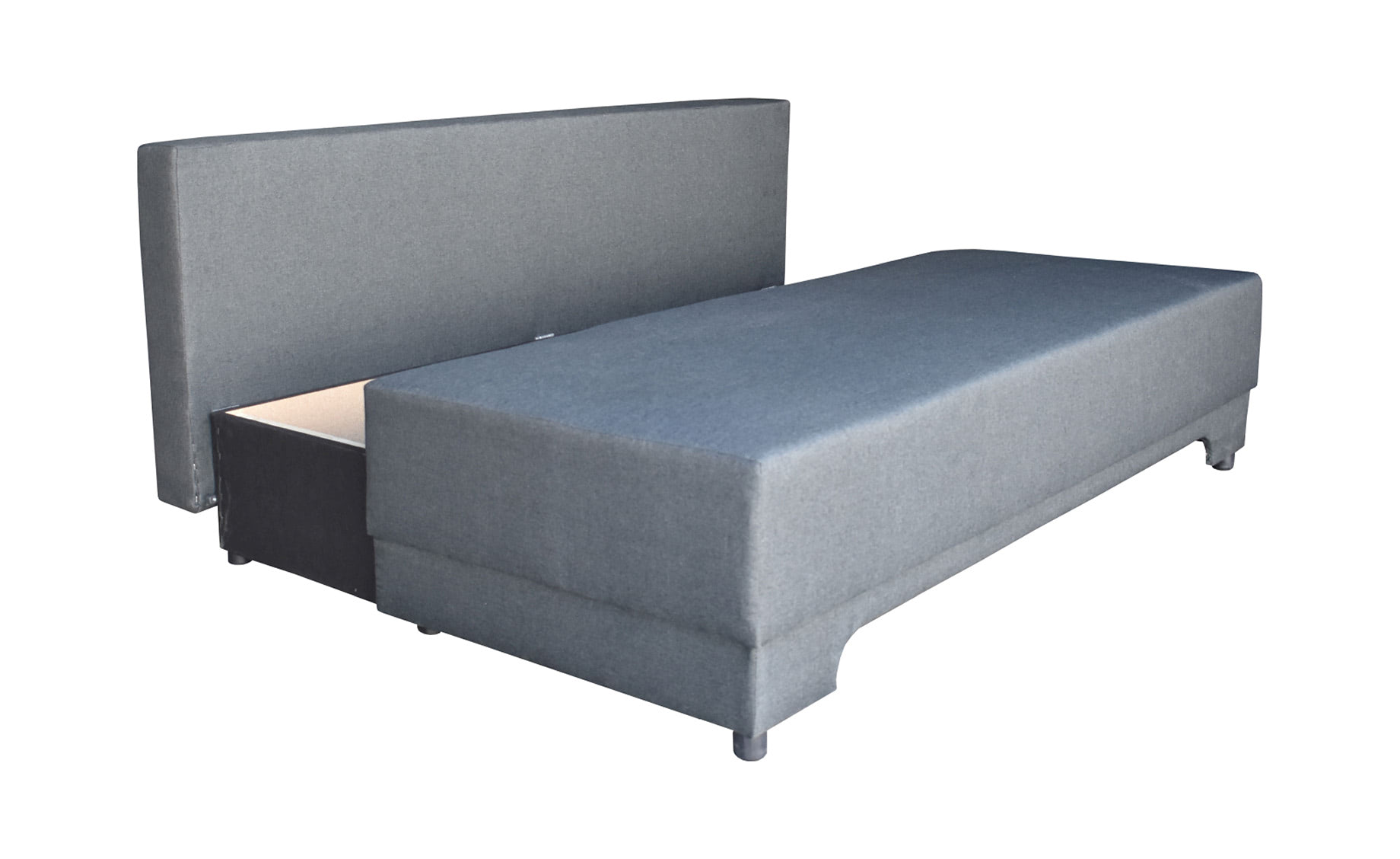 Lamizia trosjed s ležajem i spremnikom sivi 198x93x81 cm