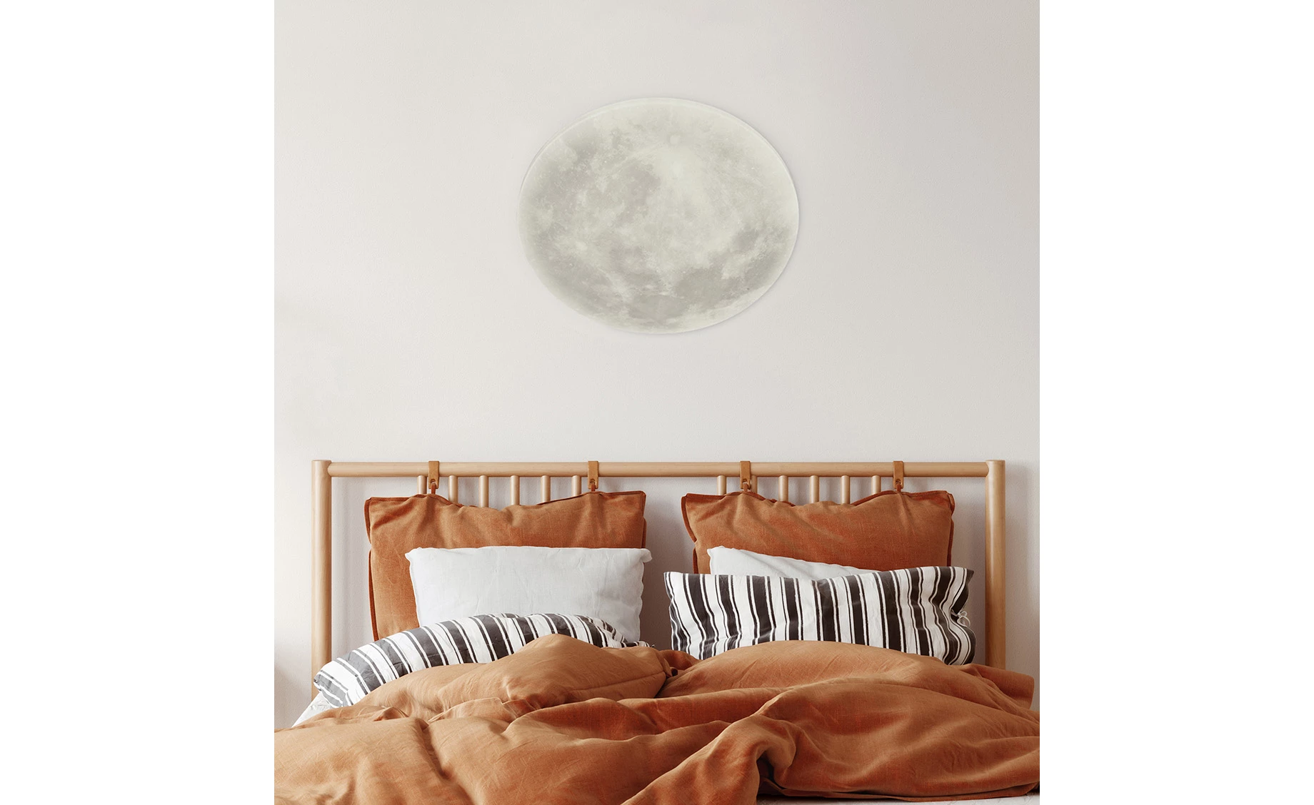 Plafonjera Lunar LED bela