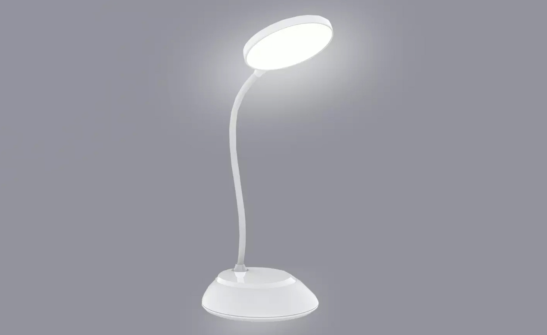 Stona lampa Kuala LED bela